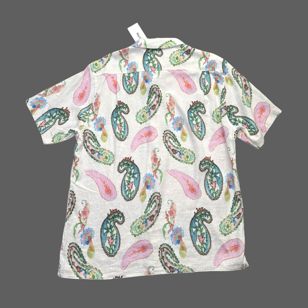 Rhythm Rhythm Brookly Paisley Natural SS Shirt Size M NWT Size US M / EU 48-50 / 2 - 7 Thumbnail
