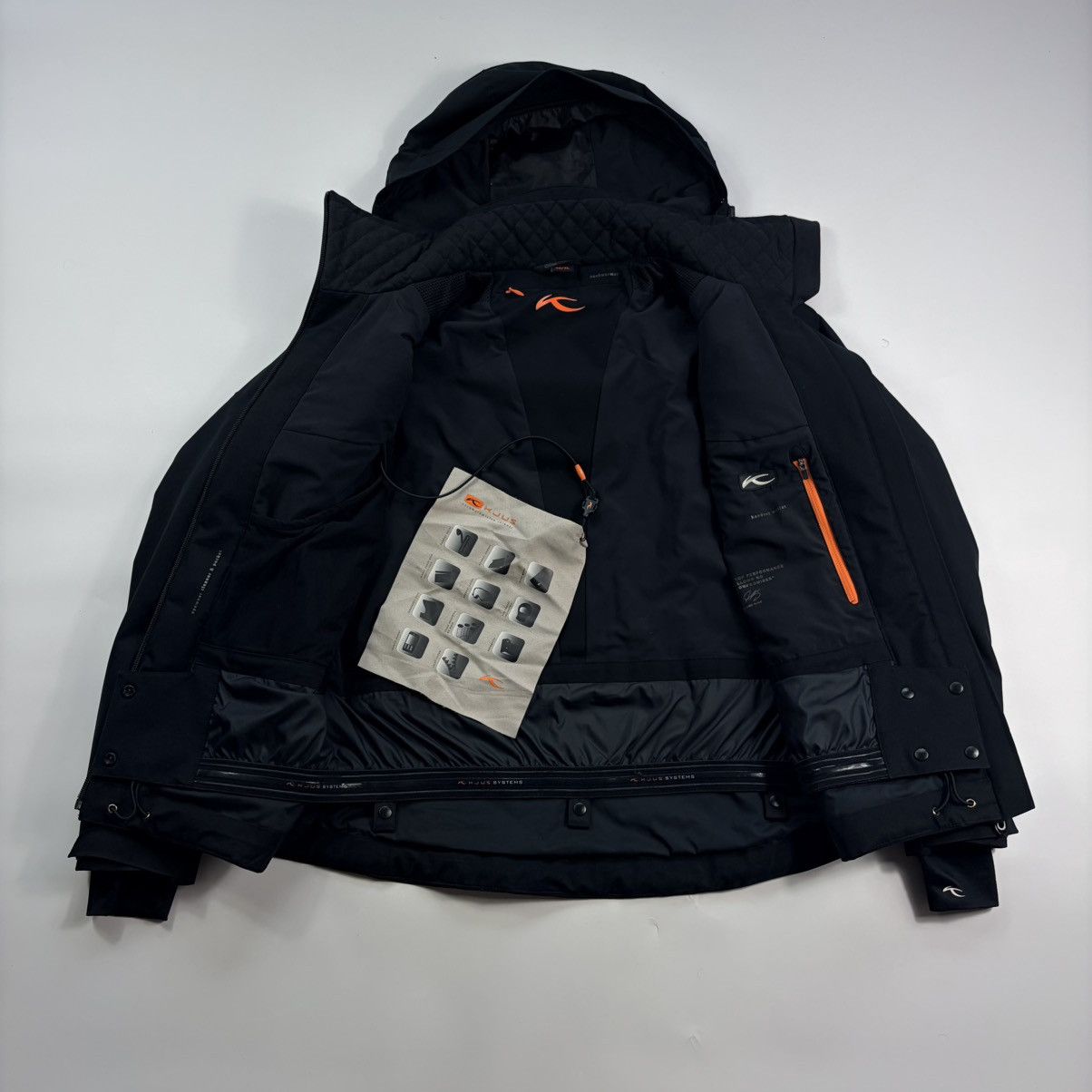KJUS KJUS Formula Padded Hooded Ski Jacket Black Size M Gorpcore Size US M / EU 48-50 / 2 - 1 Thumbnail