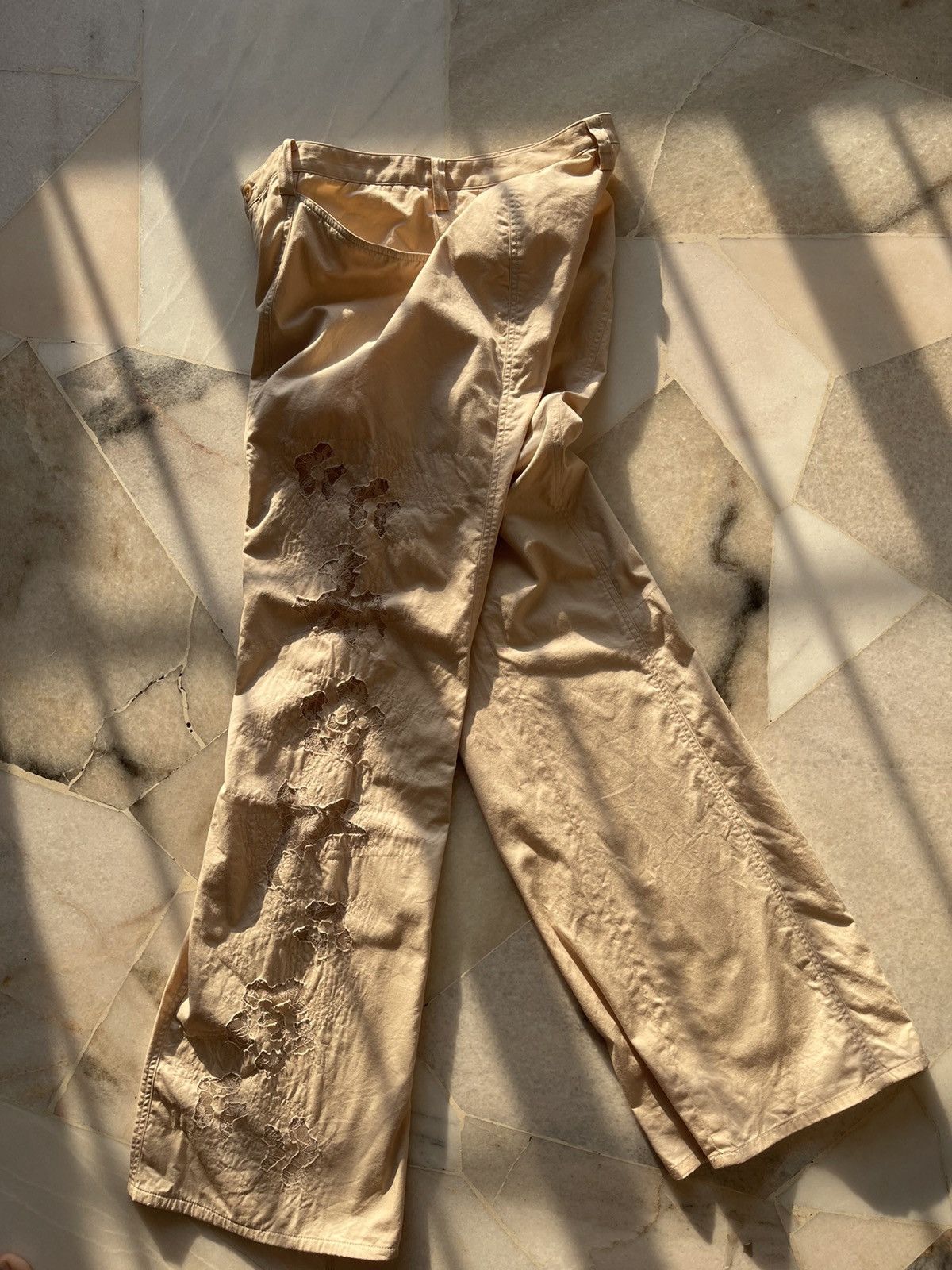 Issey Miyake × Pleats Please Issey Miyake 2003 Issey Miyake Naoki Takizawa Flare Pants Size US 30 / EU 46 - 12 Thumbnail