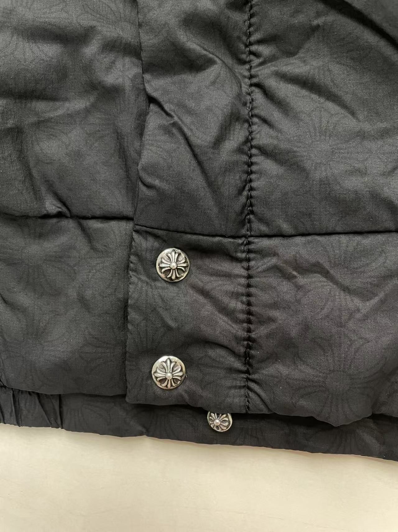 Chrome Hearts Chrome Hearts Tonal Monogram Cross Pattern Quilted Jacket Size US M / EU 48-50 / 2 - 7 Thumbnail