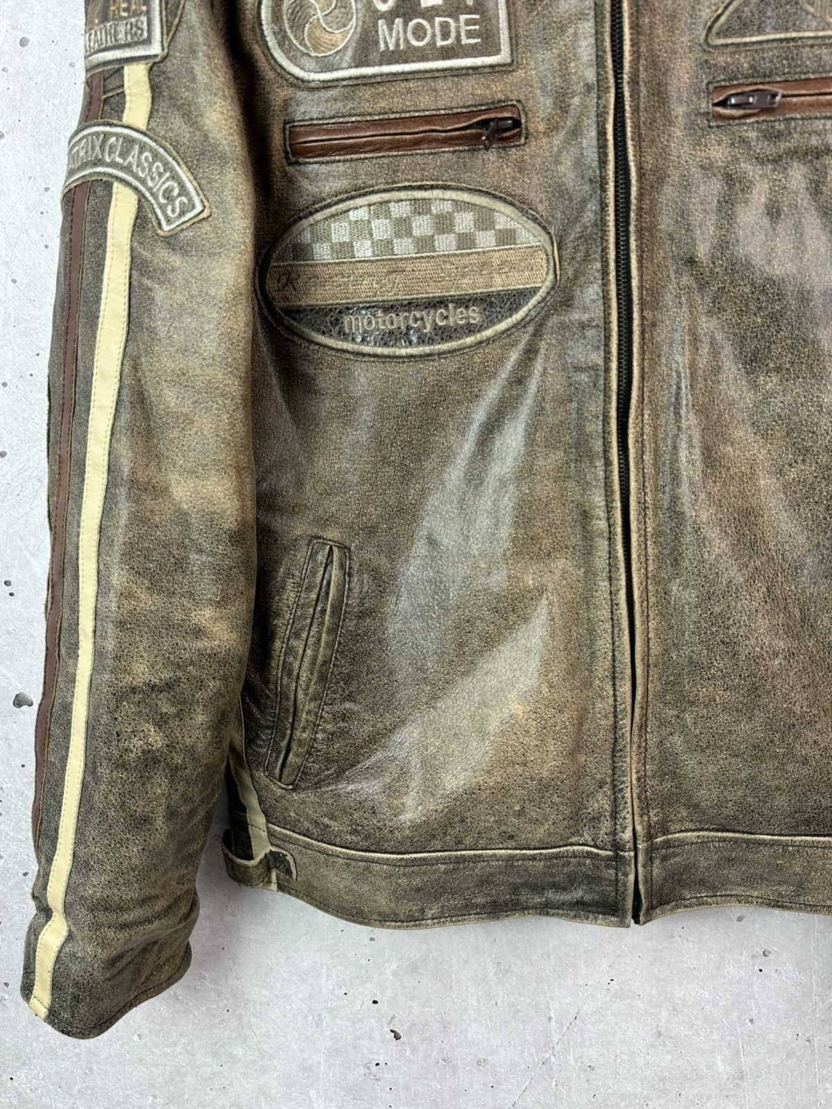 Avirex Aviatrix Cow Leather Brown Motorcycles Bomber Leather Jacket Size US L / EU 52-54 / 3 - 5 Thumbnail