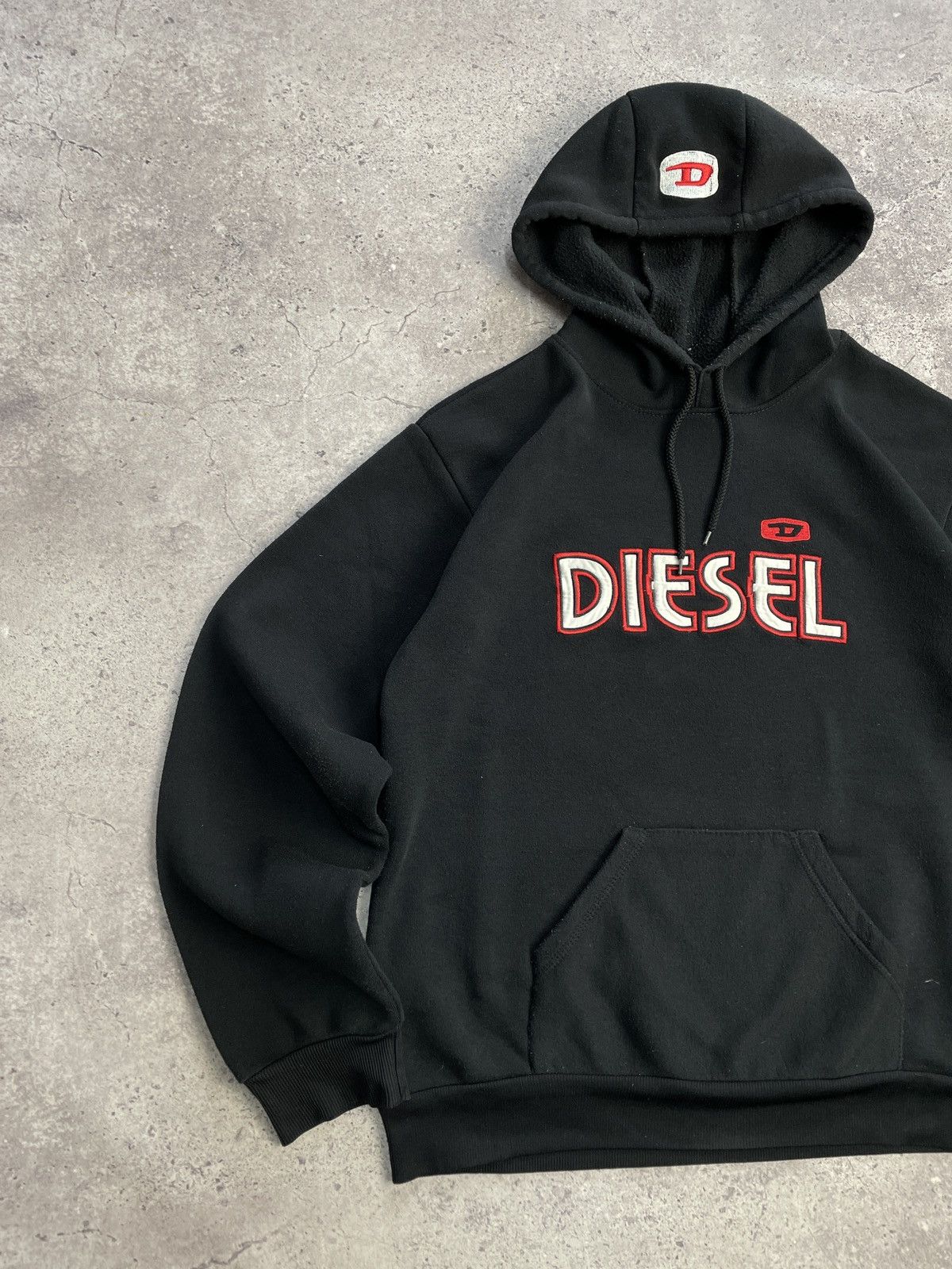 Vintage Y2K Diesel Oversized Big Logo Hoodie