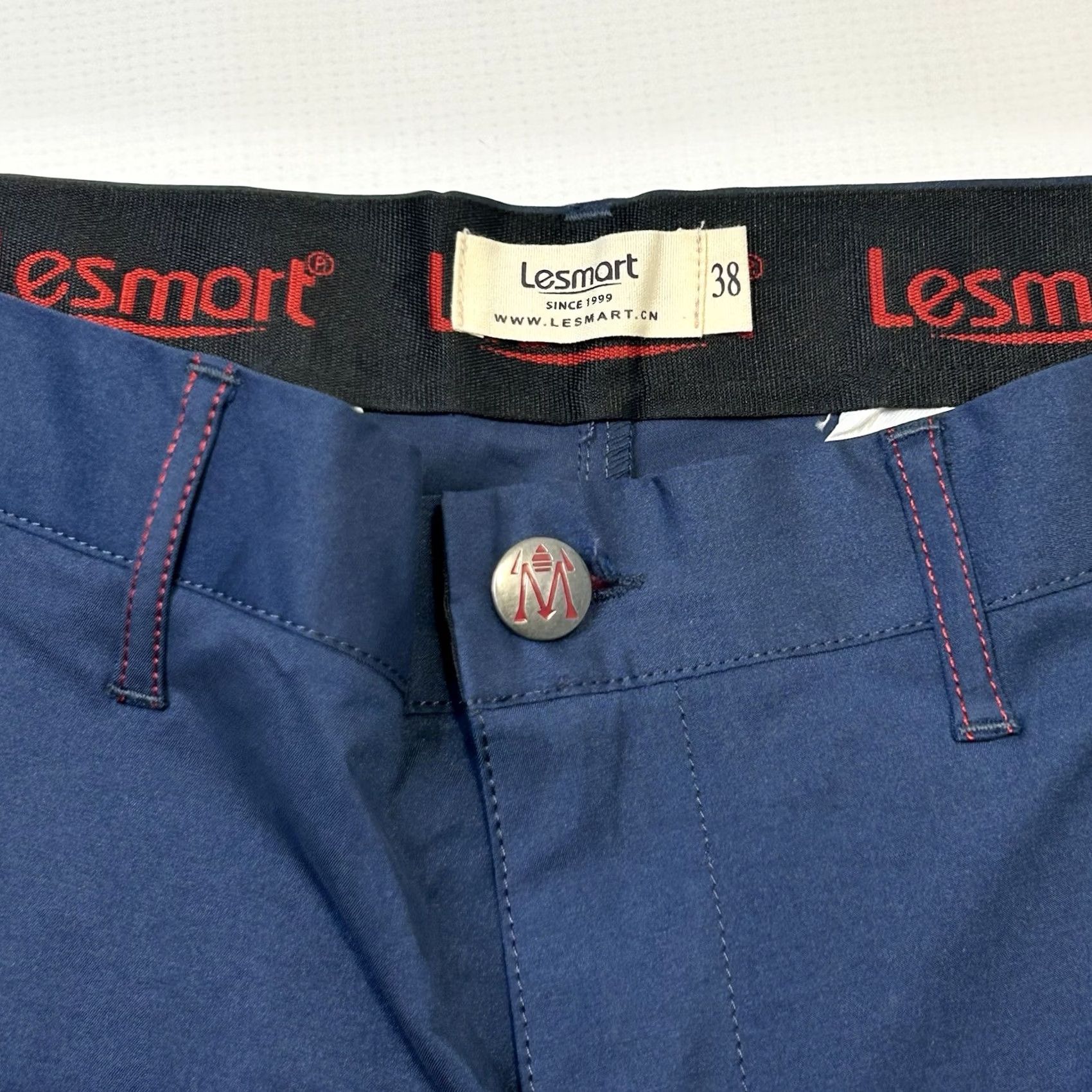 Vintage Lesmart Men’s Golf Chino Pants 38x32 Blue Red Stretch Relaxed Straight Shirt Adult Regular Size US 38 / EU 54 - 5 Thumbnail