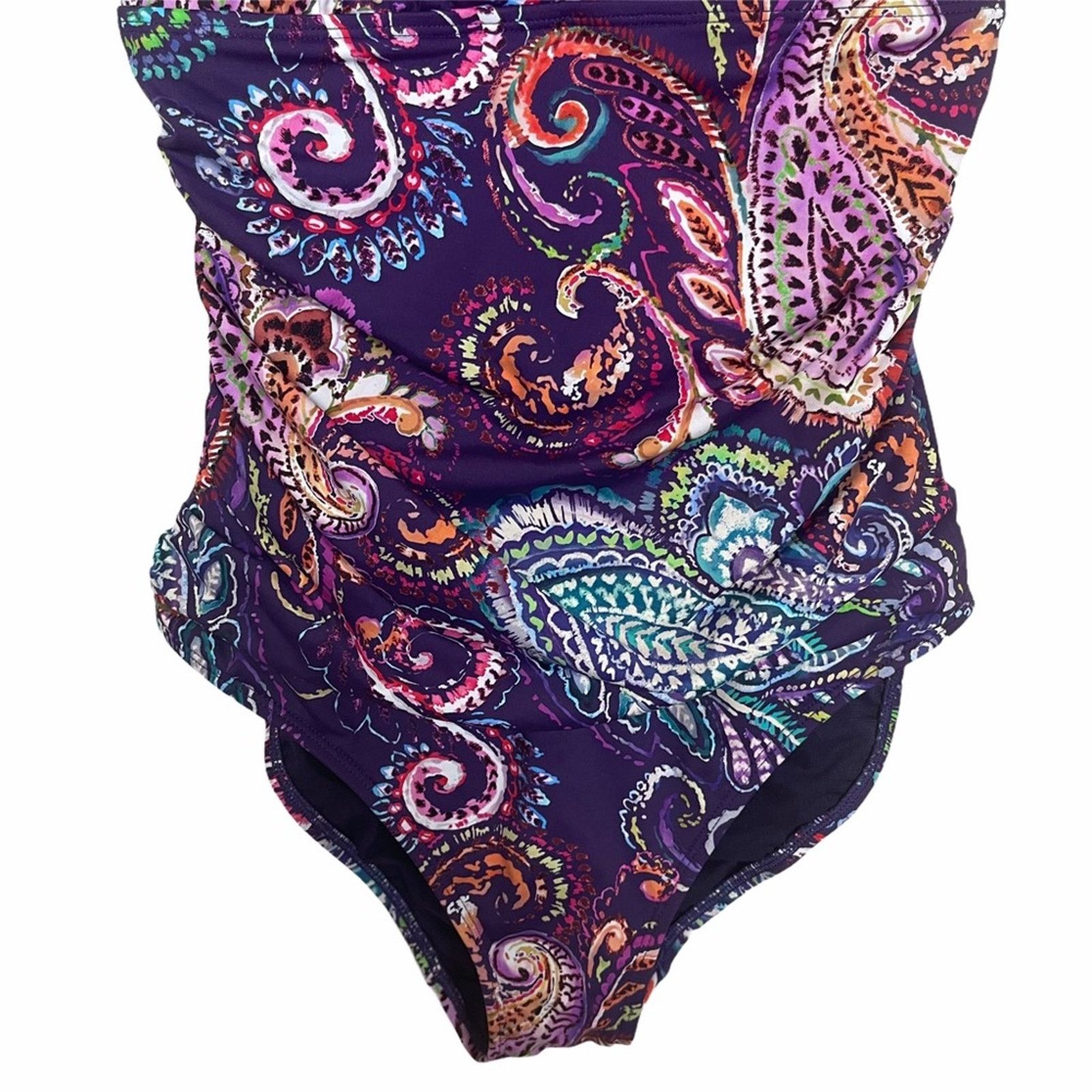 Lauren Ralph Lauren Lauren Ralph Lauren Captiva Paisley One-Piece 6 Size ONE SIZE - 4 Thumbnail