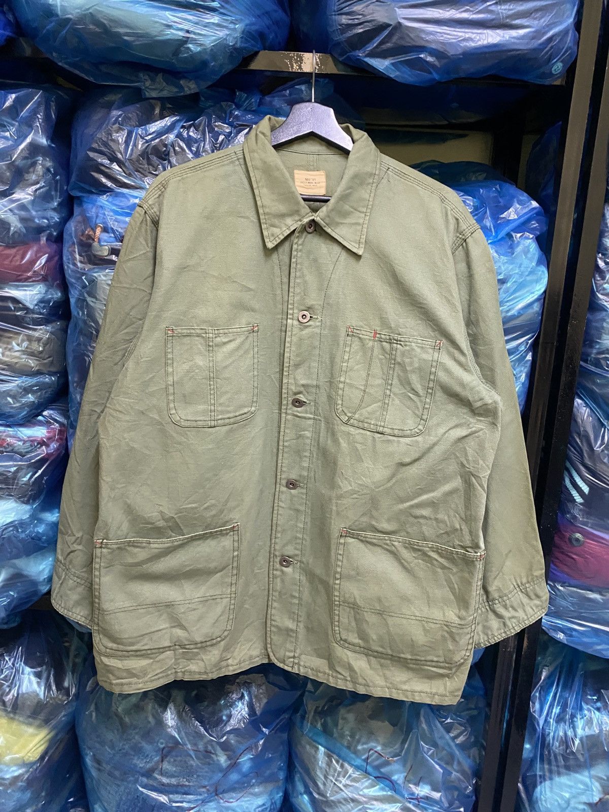 Other VINTAGE NAVVY DAILY WORKWEAR CHORE JACKET Size US L / EU 52-54 / 3 - 1 Thumbnail