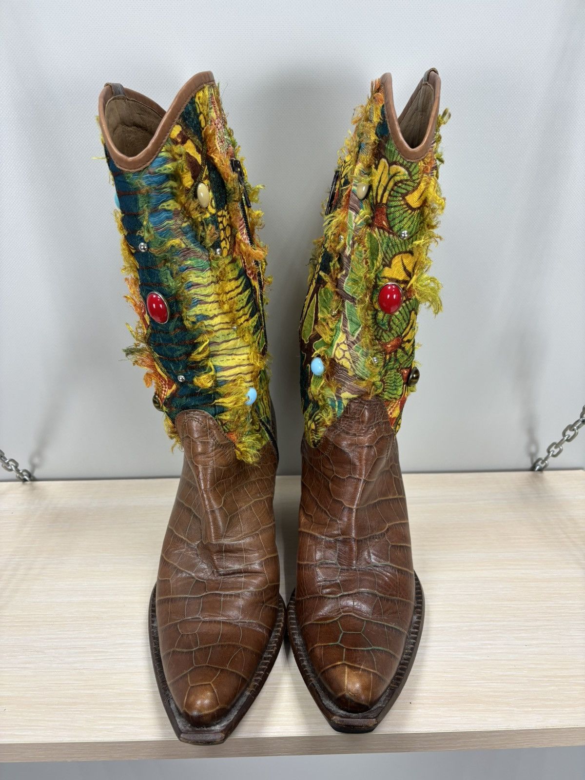 Other Womens western leather boots Size 38 Color Multicolor Size US 8 / IT 38 - 3 Thumbnail