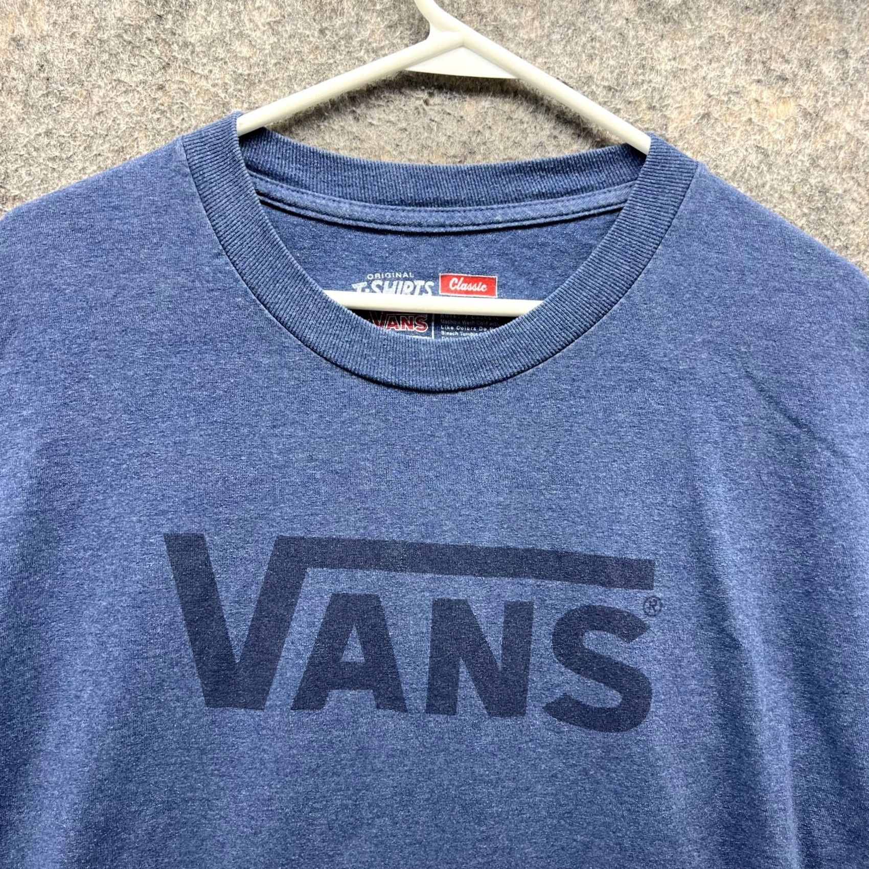Vans Vans Shirt Men Large Adult Heather Blue Casual Tee Crewneck Classic Logo Size US L / EU 52-54 / 3 - 4 Thumbnail