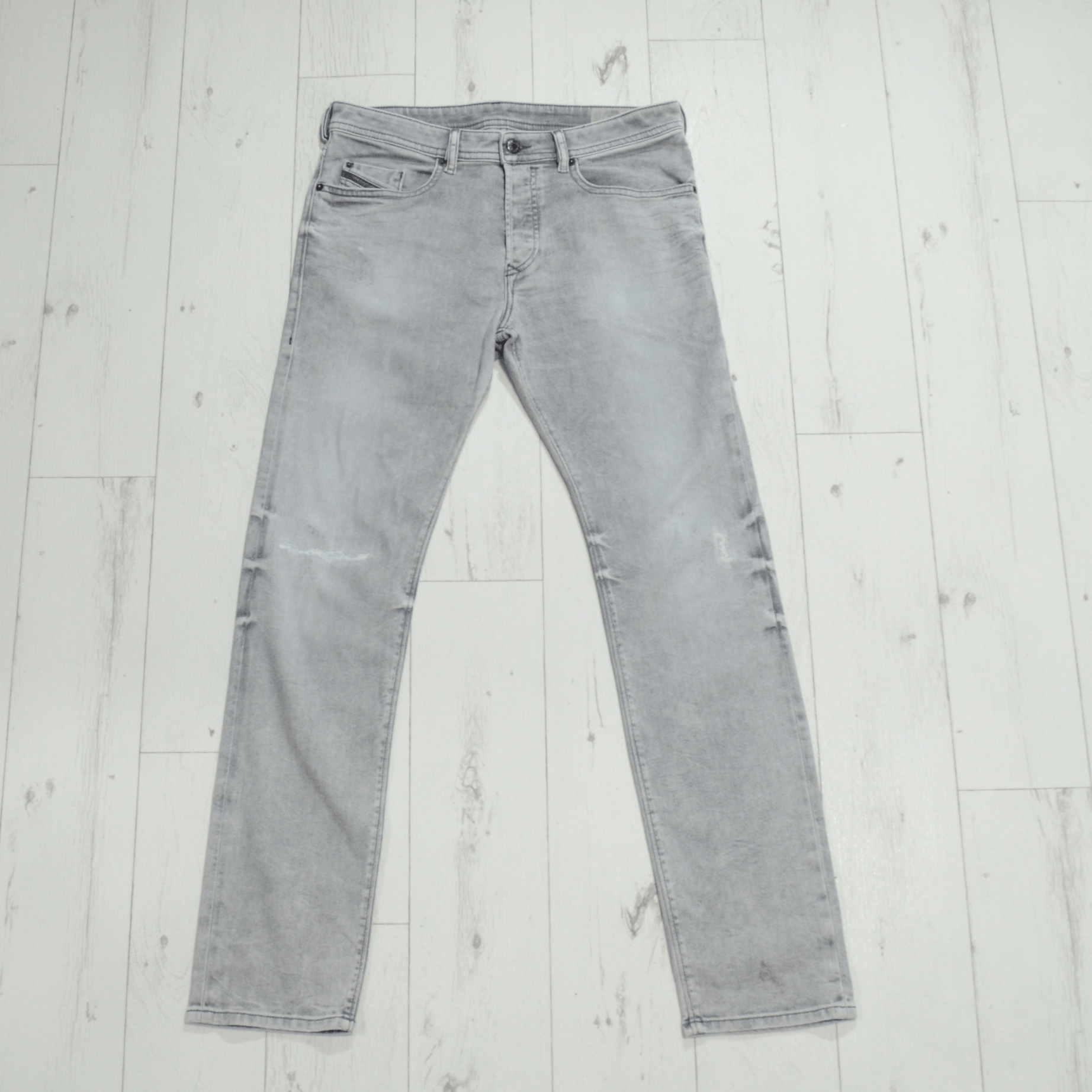 Diesel Diesel Mens Jeans Buster Slim Tapered Gray Size 32/32 Size US 32 / EU 48 - 1 Thumbnail