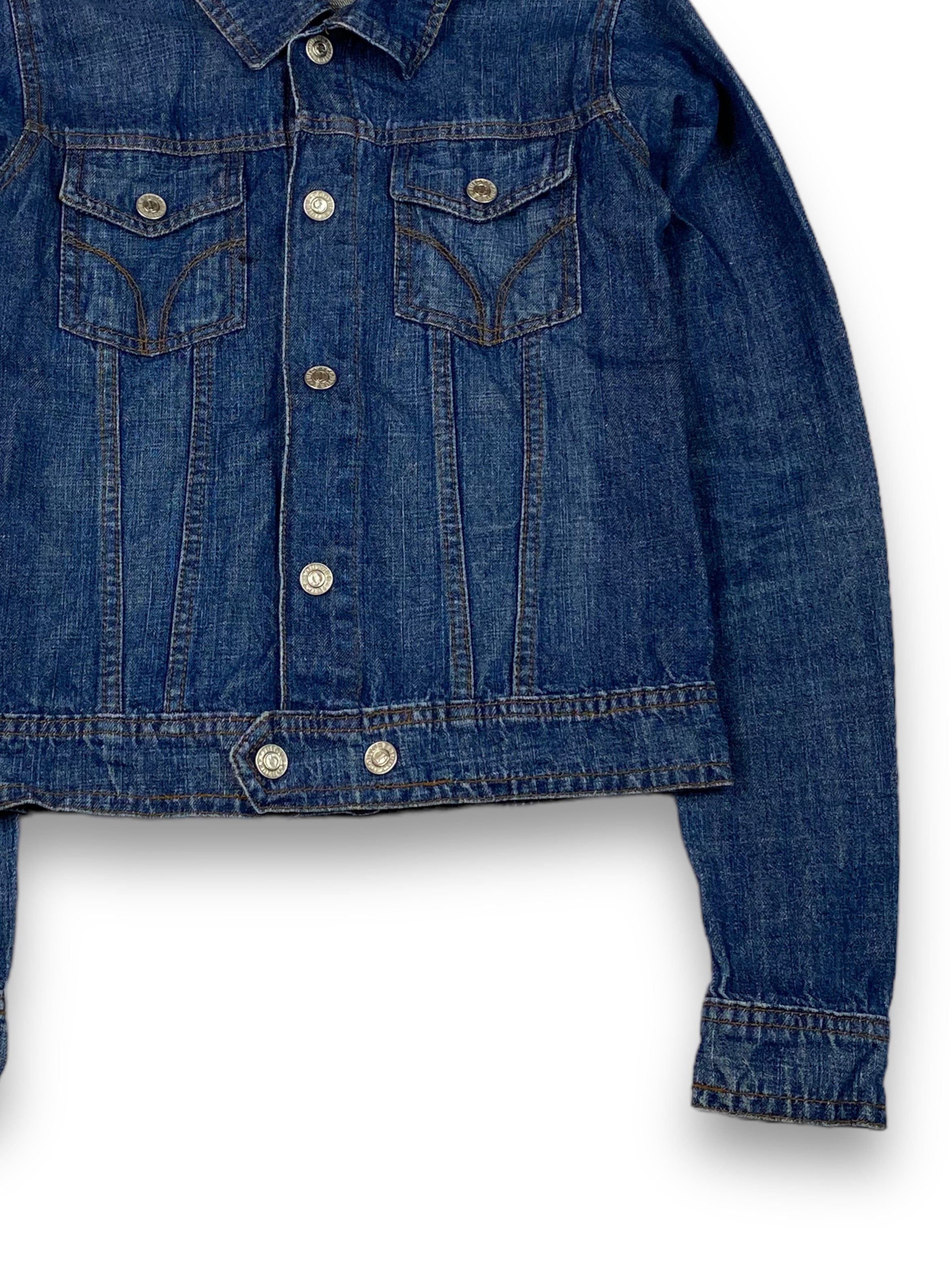 Jean Vintage WOMEN'S JUICY COUTURE Denim Jacket Big Logo M787 Size S / US 4 / IT 40 - 3 Thumbnail