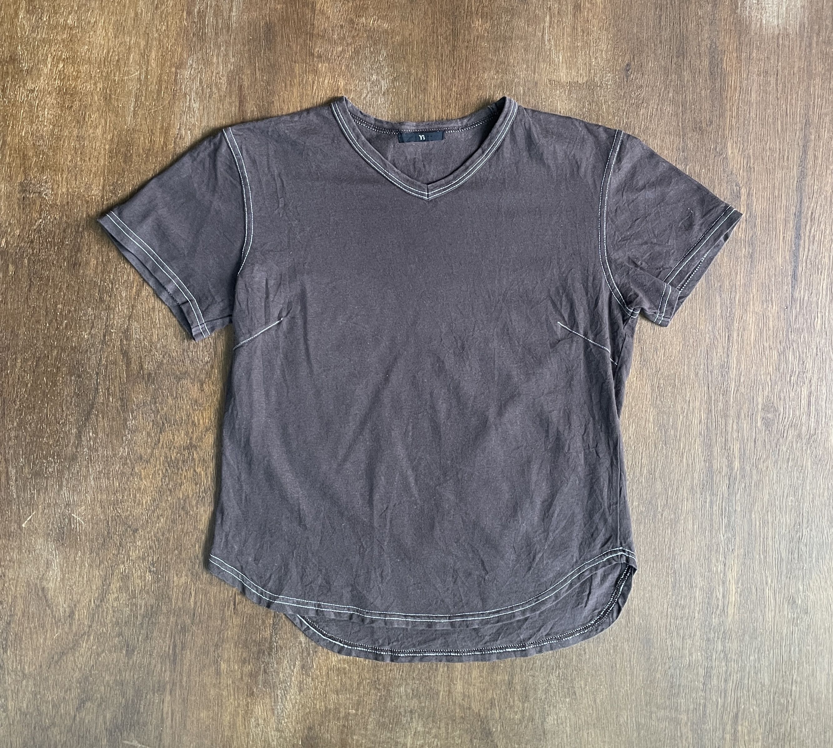 Y's Y’s Yohji Yamamoto V-Neck Short Sleeve Tops Size US S / EU 44-46 / 1 - 1 Thumbnail