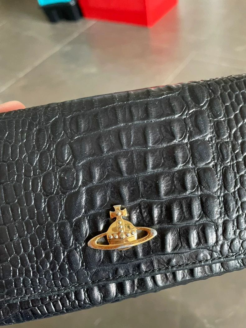 Vivienne Westwood vivienne westwood Crocodile pattern leather handbag Size ONE SIZE - 3 Thumbnail