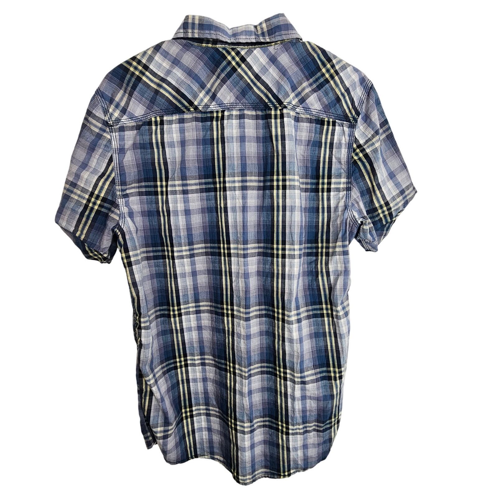 Buffalo David Bitton NEW Buffalo David Bitton Shirt Blue Plaid Western Shirt M Size US M / EU 48-50 / 2 - 7 Thumbnail