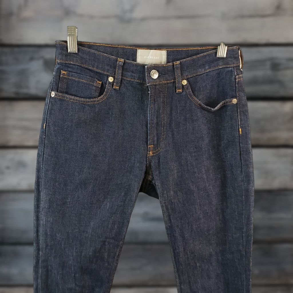 Everlane Everlane Womens Ankle Jeans Sz 27 Blue Dark Wash Mid Rise Jeans 27 Womens Blue Dark Wash Ankle Rise Mid Denim Size 27" / US 4 / IT 40 - 1 Thumbnail