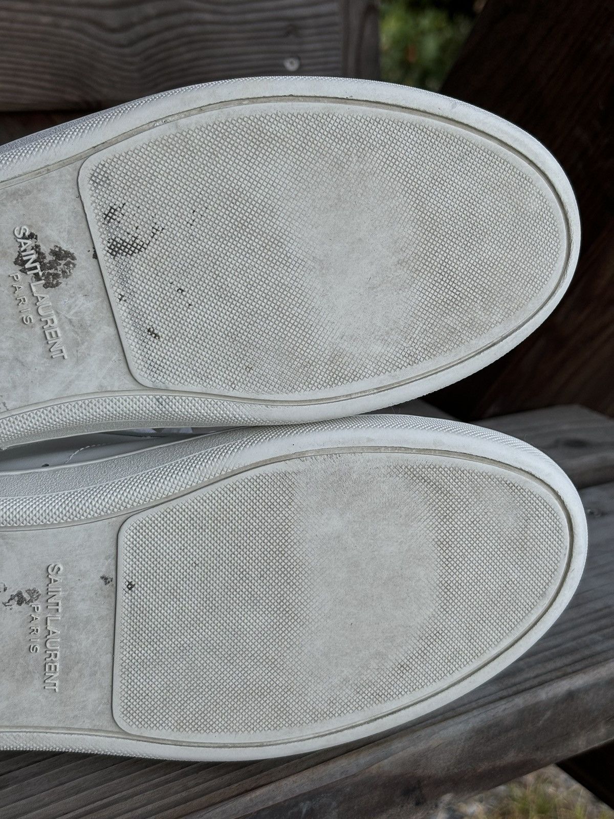 Saint Laurent Paris YSL Paris SL/01 Signature Court Classic Leather Low Top Sneaker Shoes Trainers Size US 10 / IT 40 - 16 Thumbnail