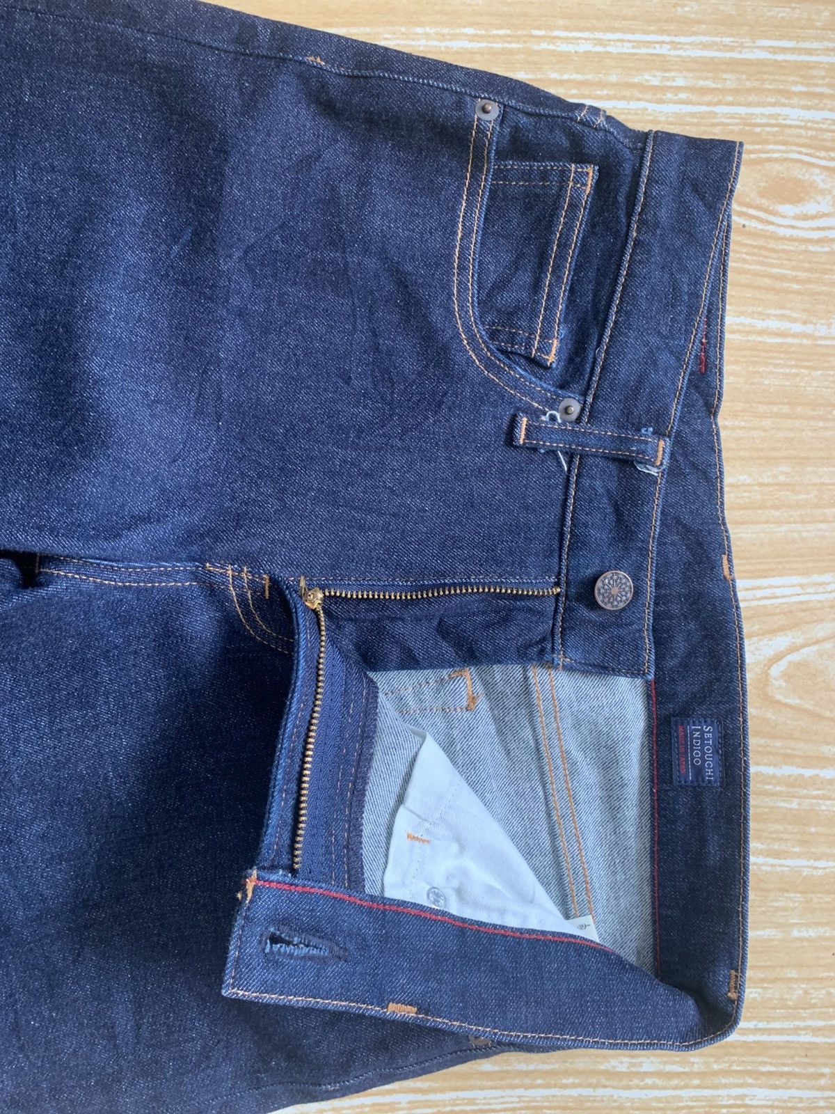 Designer Setouchi Indigo Made In Japan Baggy Stretching Jeans Pant Size US 28 / EU 44 - 19 Thumbnail