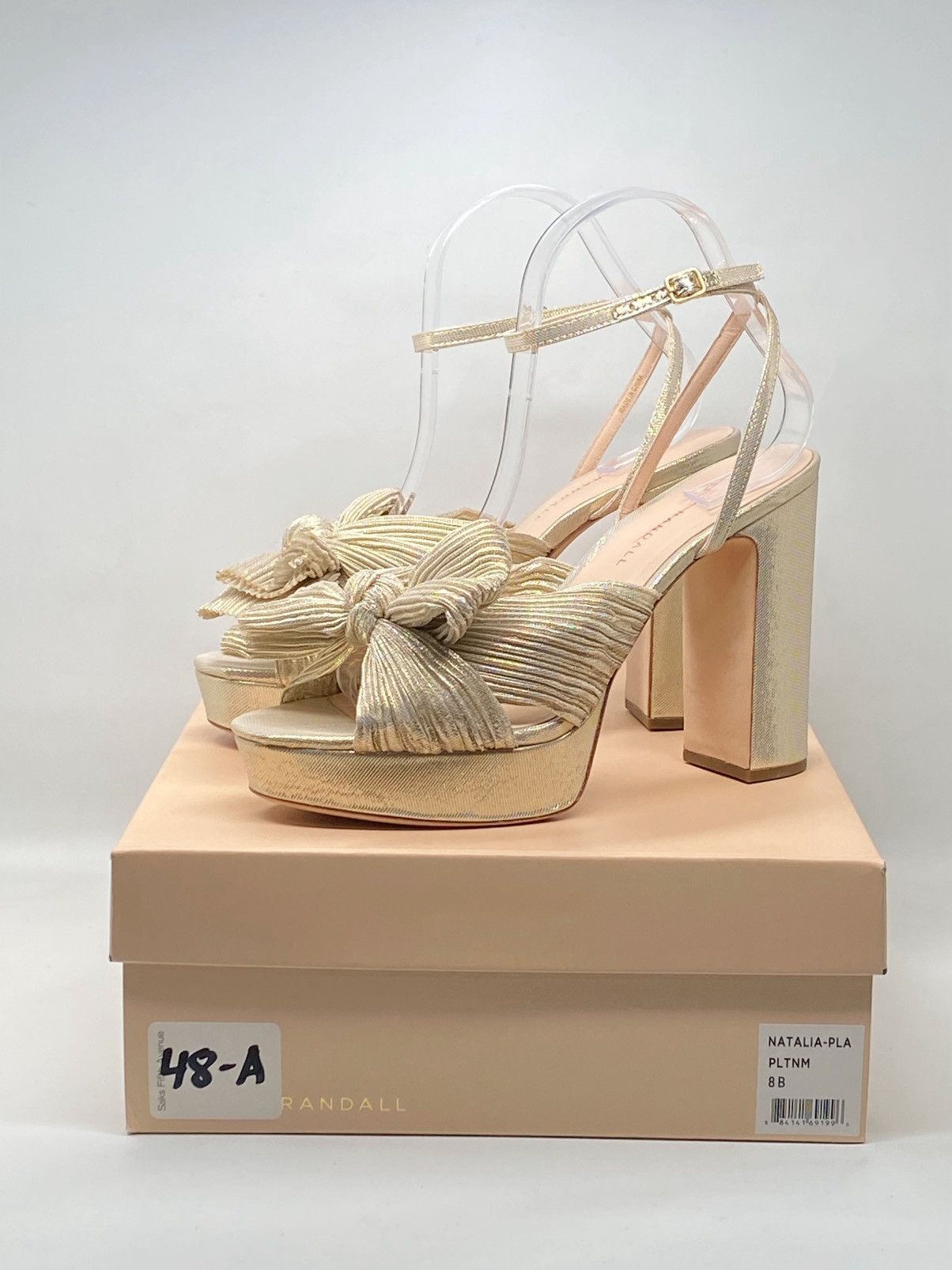 Loeffler Randall Loeffler Randall Natalia Pleated Platform Sandals size 8 Size US 8 / IT 38 - 11 Thumbnail