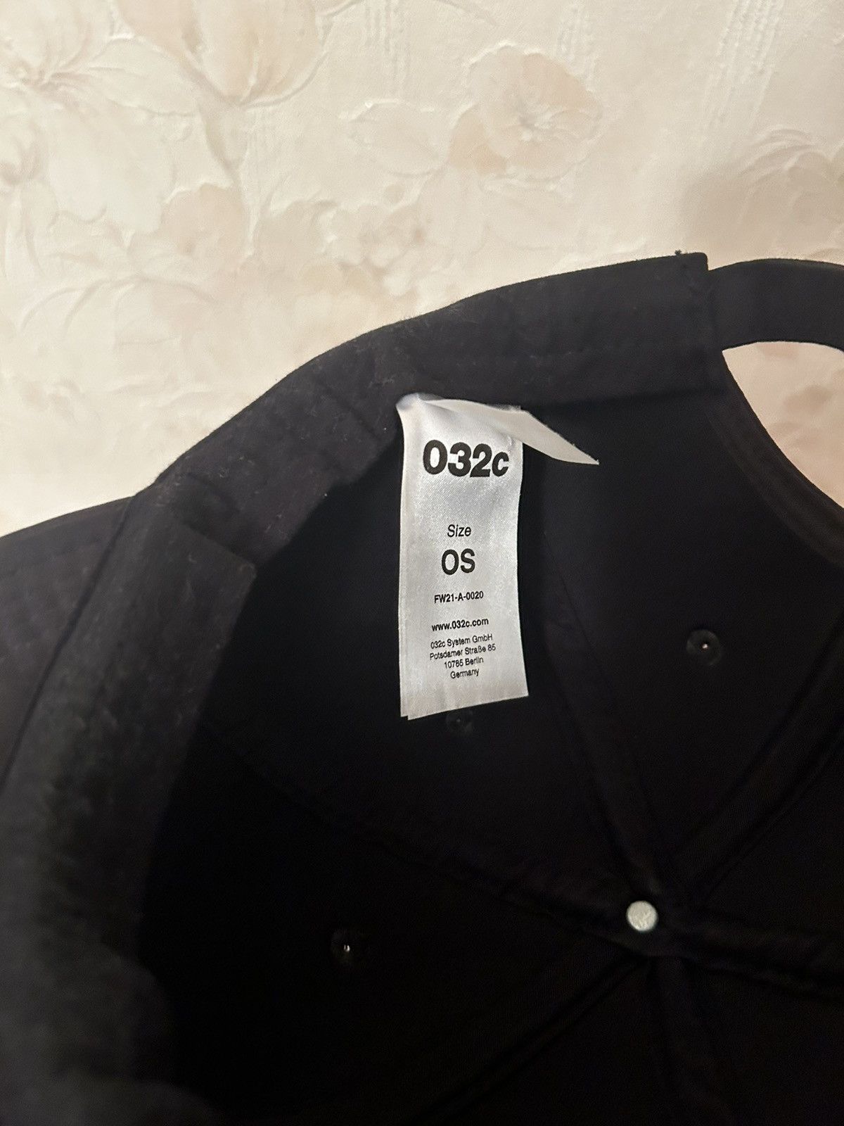 032c 032c Padded Cap Metallic logo 6 panel hat Size ONE SIZE - 4 Thumbnail