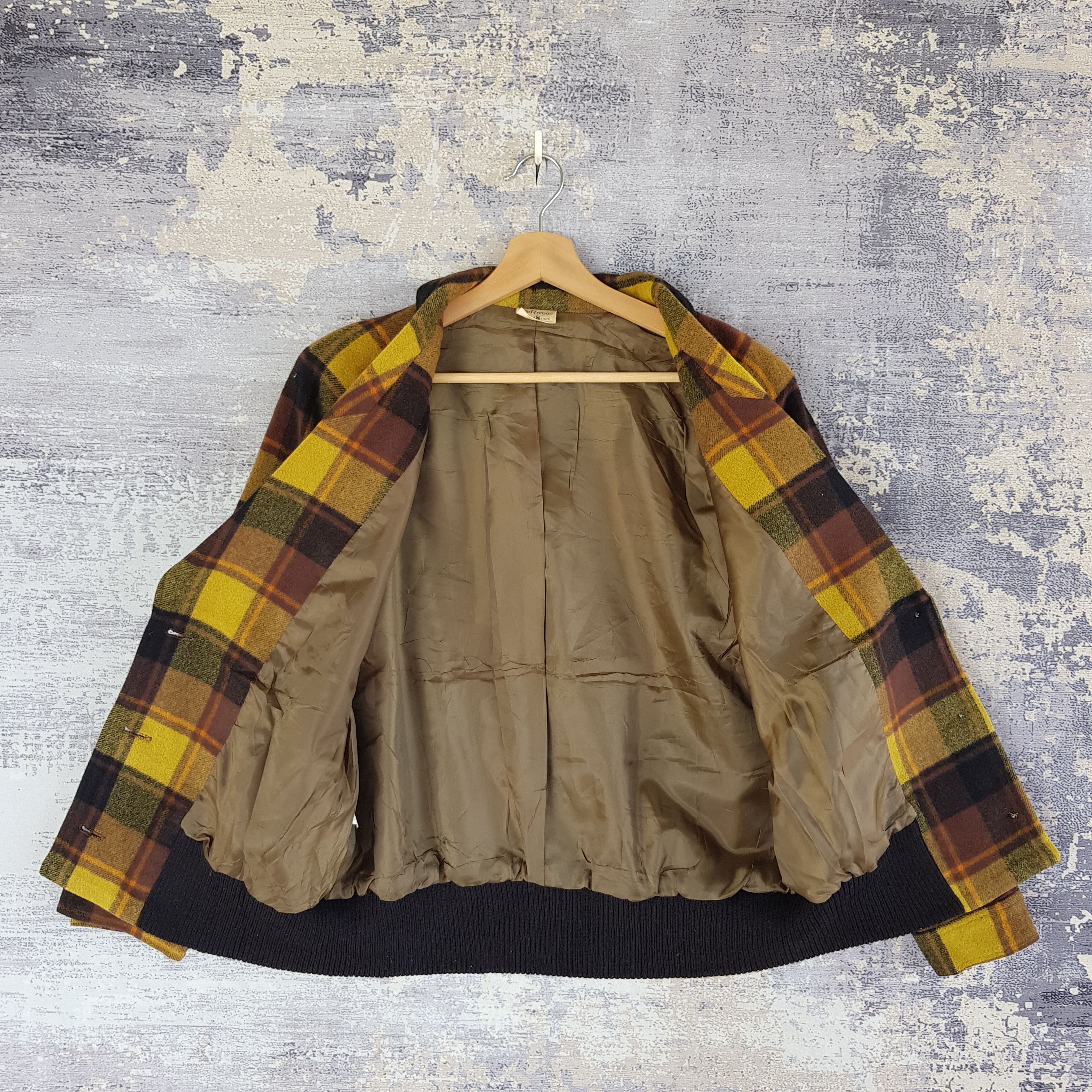 Japanese Brand Vintage 90s SanRoman Japanese Retro Plaid Tartan Coat Jacket Size M / US 6-8 / IT 42-44 - 5 Thumbnail