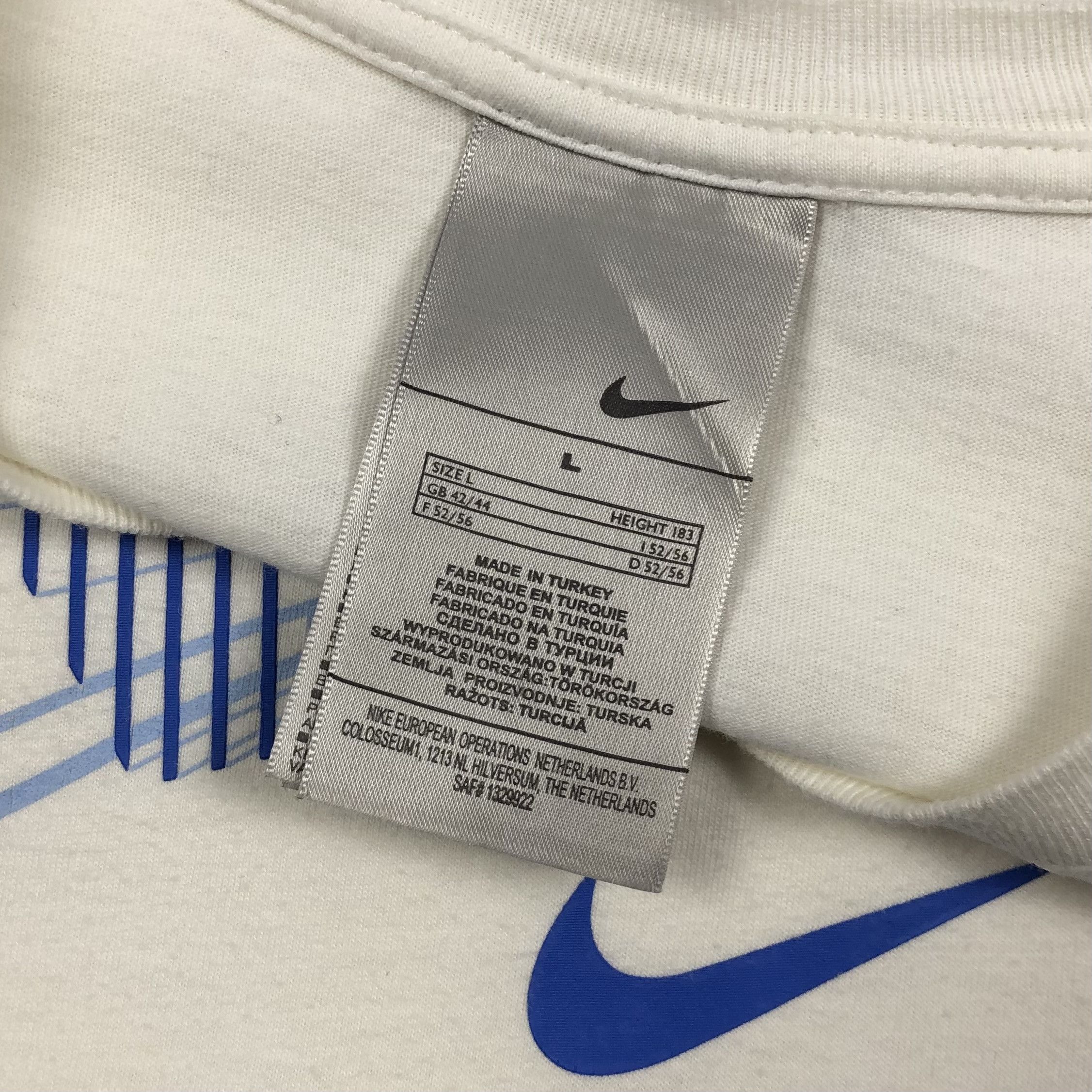 Nike Y2K Nike Arch Graphic Script Logo Swoosh Vintage Tee drill Size US L / EU 52-54 / 3 - 3 Thumbnail