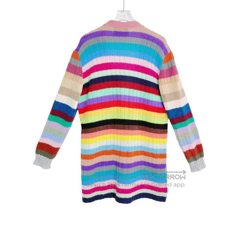 Gucci Gucci Colourful striped V-neck single-breasted long-sleeve Size S / US 4 / IT 40 - 2 Thumbnail
