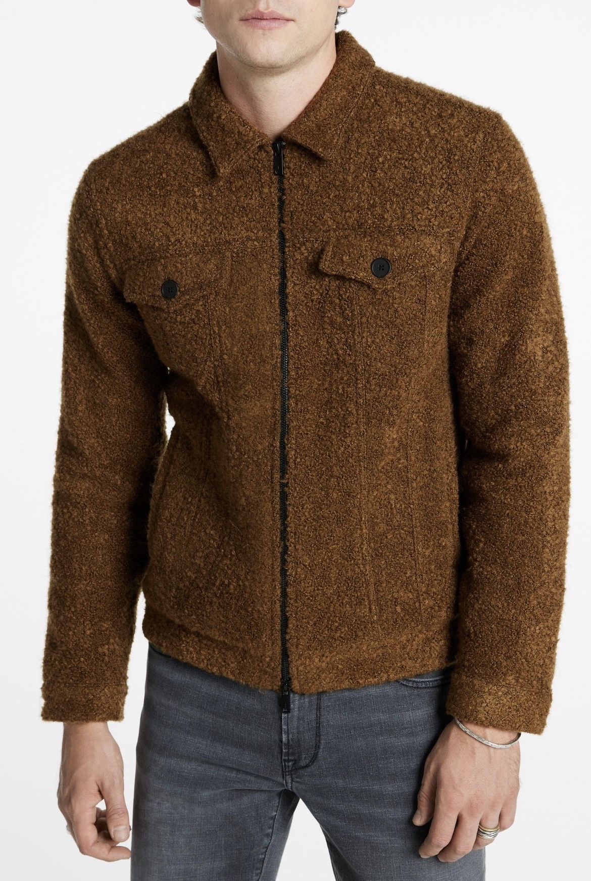 John Varvatos Cynder Boucle Teddy Jacket Size XS Size US XS / EU 42 / 0 - 1 Thumbnail