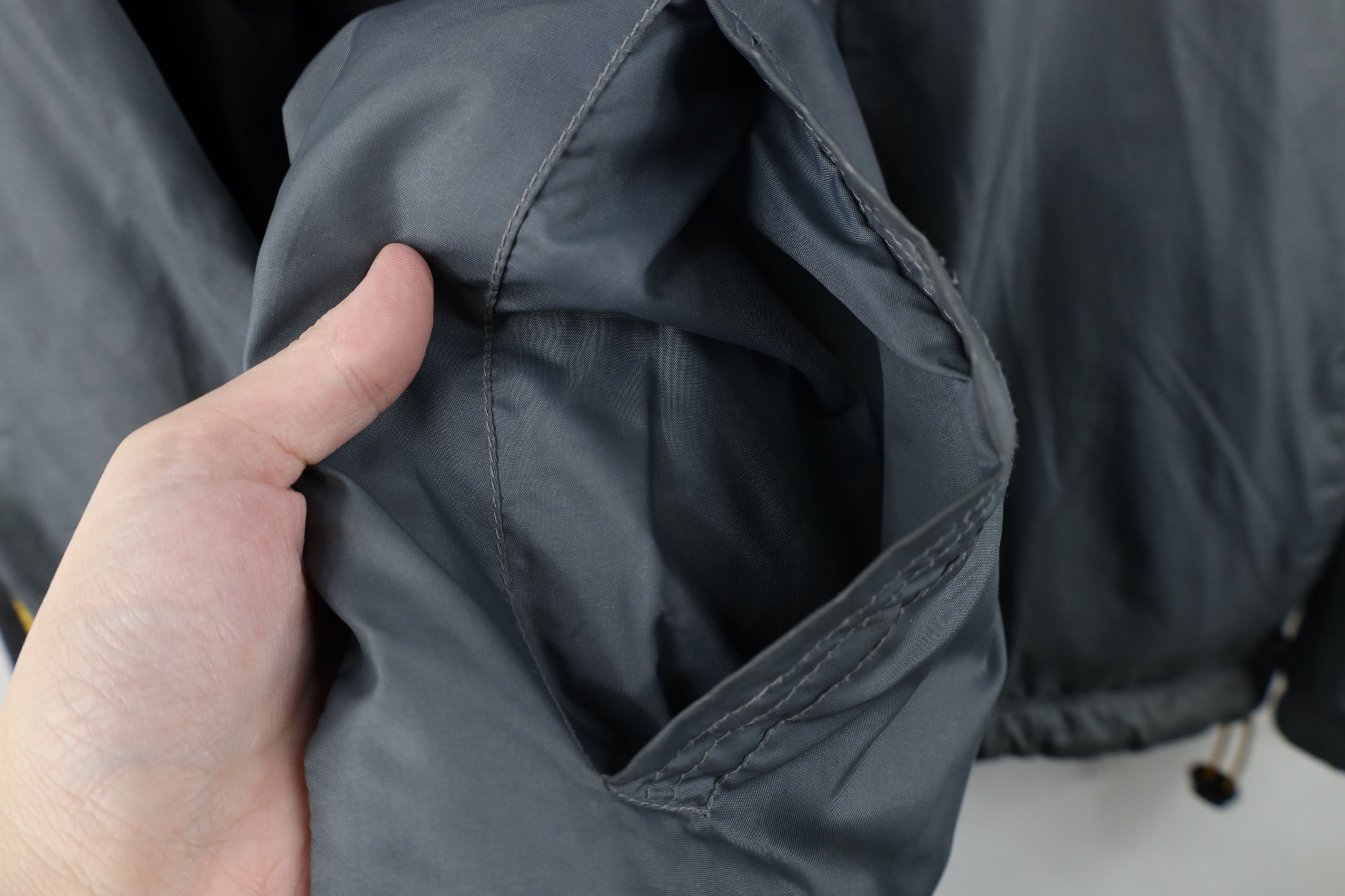 Starter Vintage 90s Starter Reversible Lined Hooded Jacket Gray Size US M / EU 48-50 / 2 - 7 Thumbnail