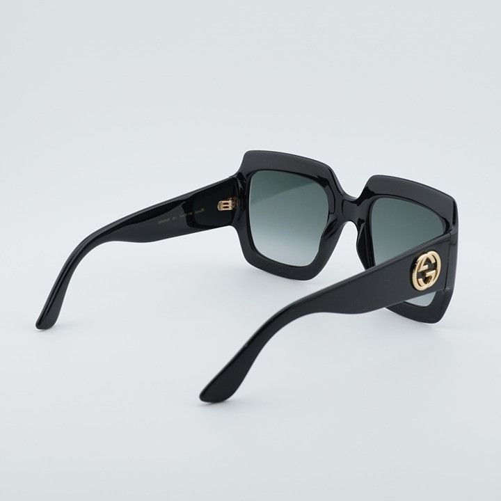 Gucci Gucci GG0053S 001 Sunglasses Black Square Frame, Grey Size ONE SIZE - 11 Thumbnail