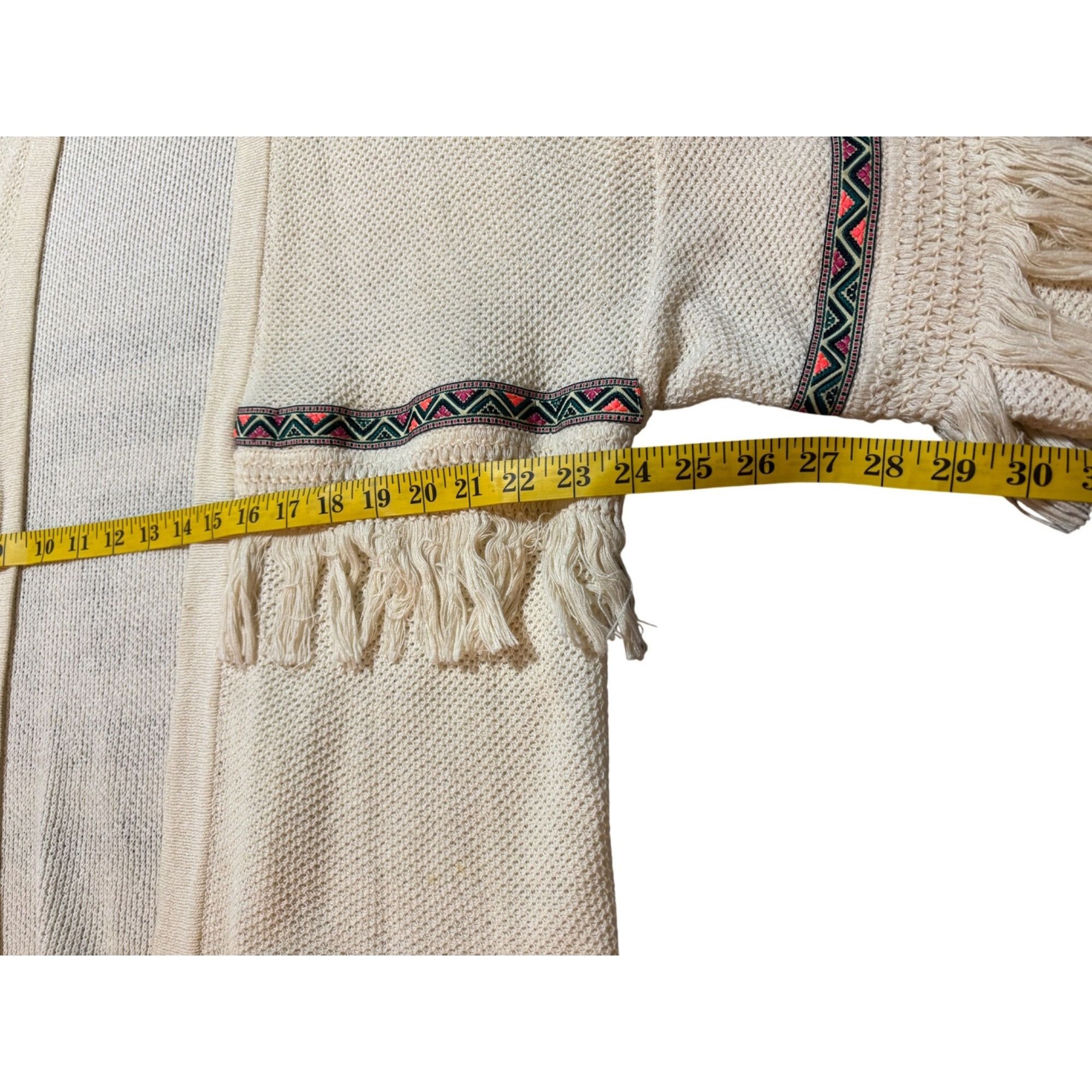 Other H&M Women’s Ivory S Cardigan Boho Chic Festival Boho Chic Co Size L / US 10 / IT 46 - 6 Thumbnail