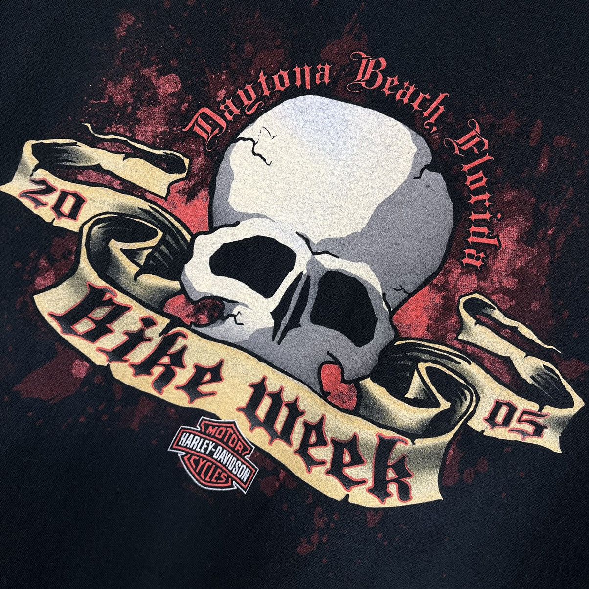 Harley Davidson Vintage Harley Davidson Orlando Skulls Big Logo T Shirt 00’s Size US XL / EU 56 / 4 - 10 Thumbnail