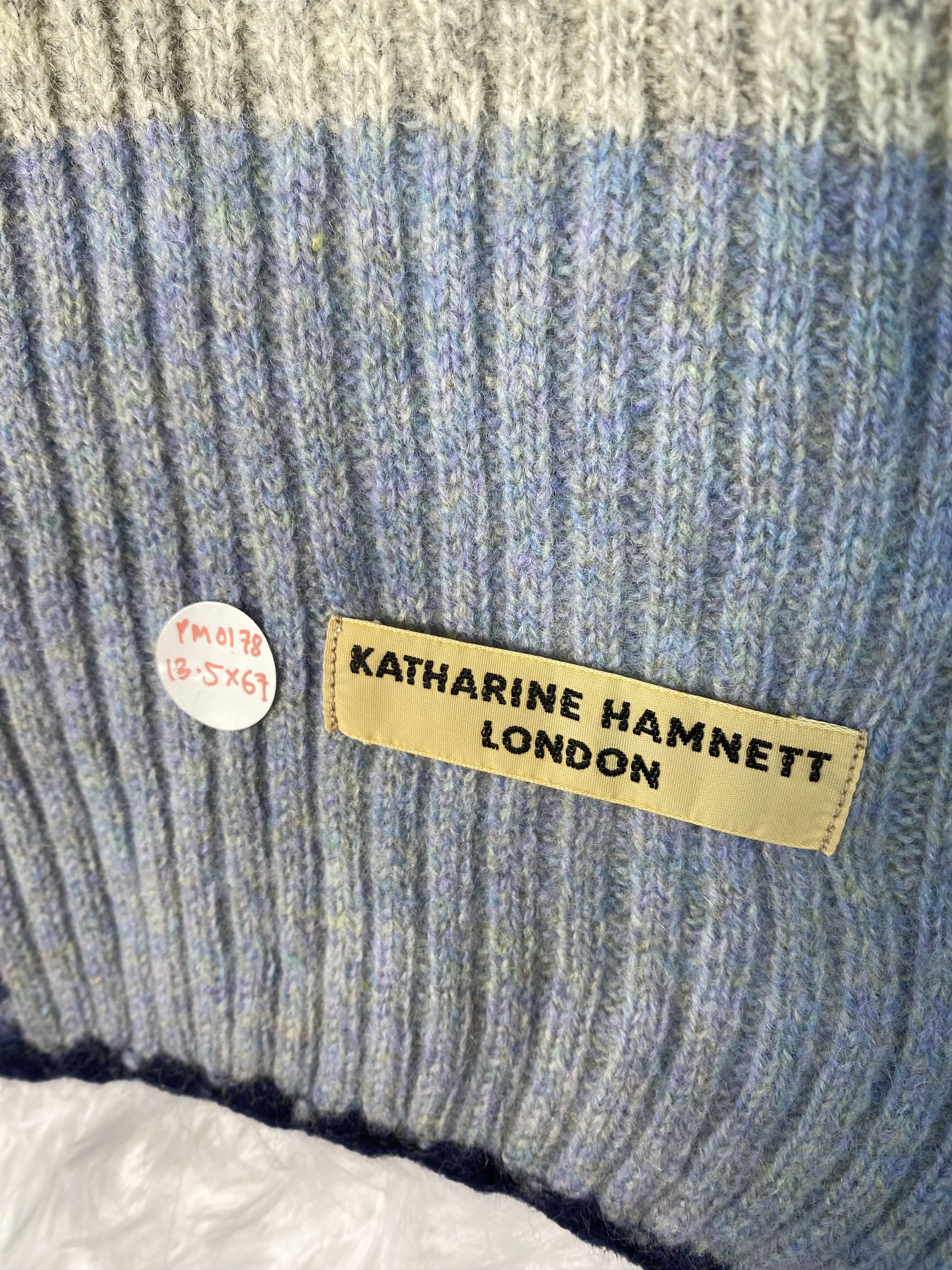 Katharine Hamnett London Vintage Katharine Hamnett Scarf / Muffler Neckwear PM0178 Size ONE SIZE - 2 Thumbnail