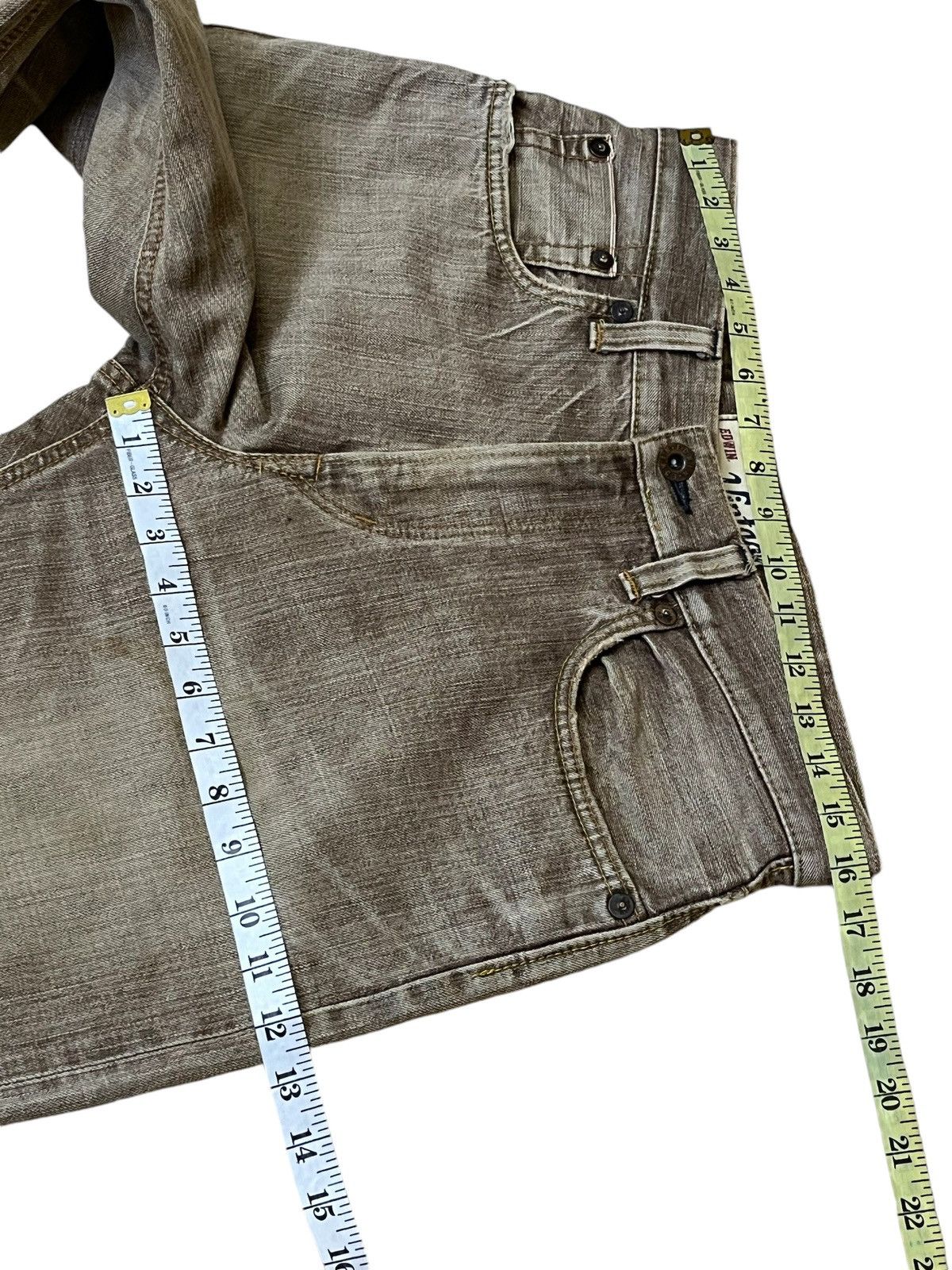 Edwin SICK🔥VINTAGE EDWIN 505V DISTRESSED REDLINE SELVEDGE JEANS Size US 32 / EU 48 - 15 Thumbnail