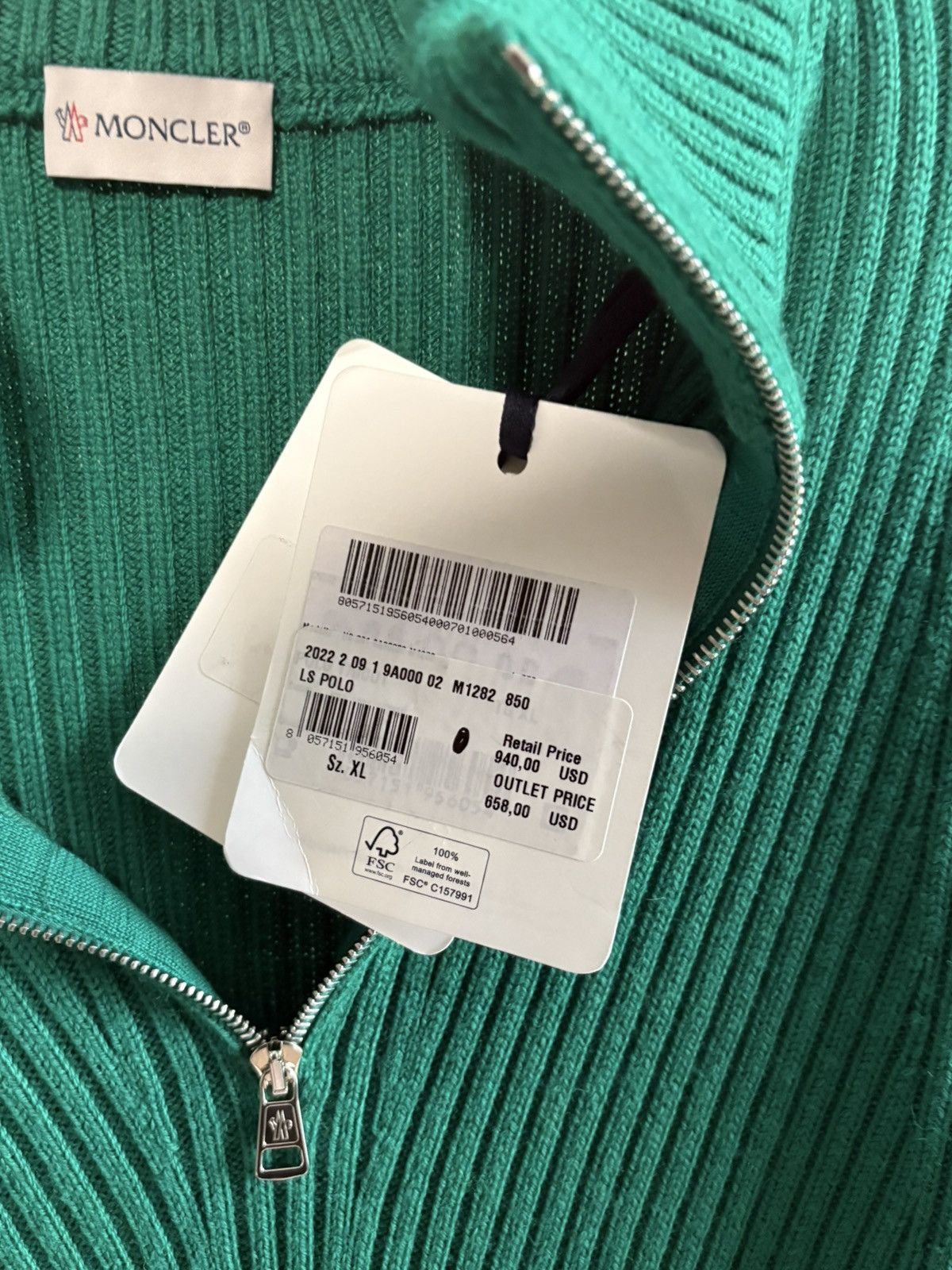 Moncler Moncler Zip Up Size US XL / EU 56 / 4 - 3 Thumbnail