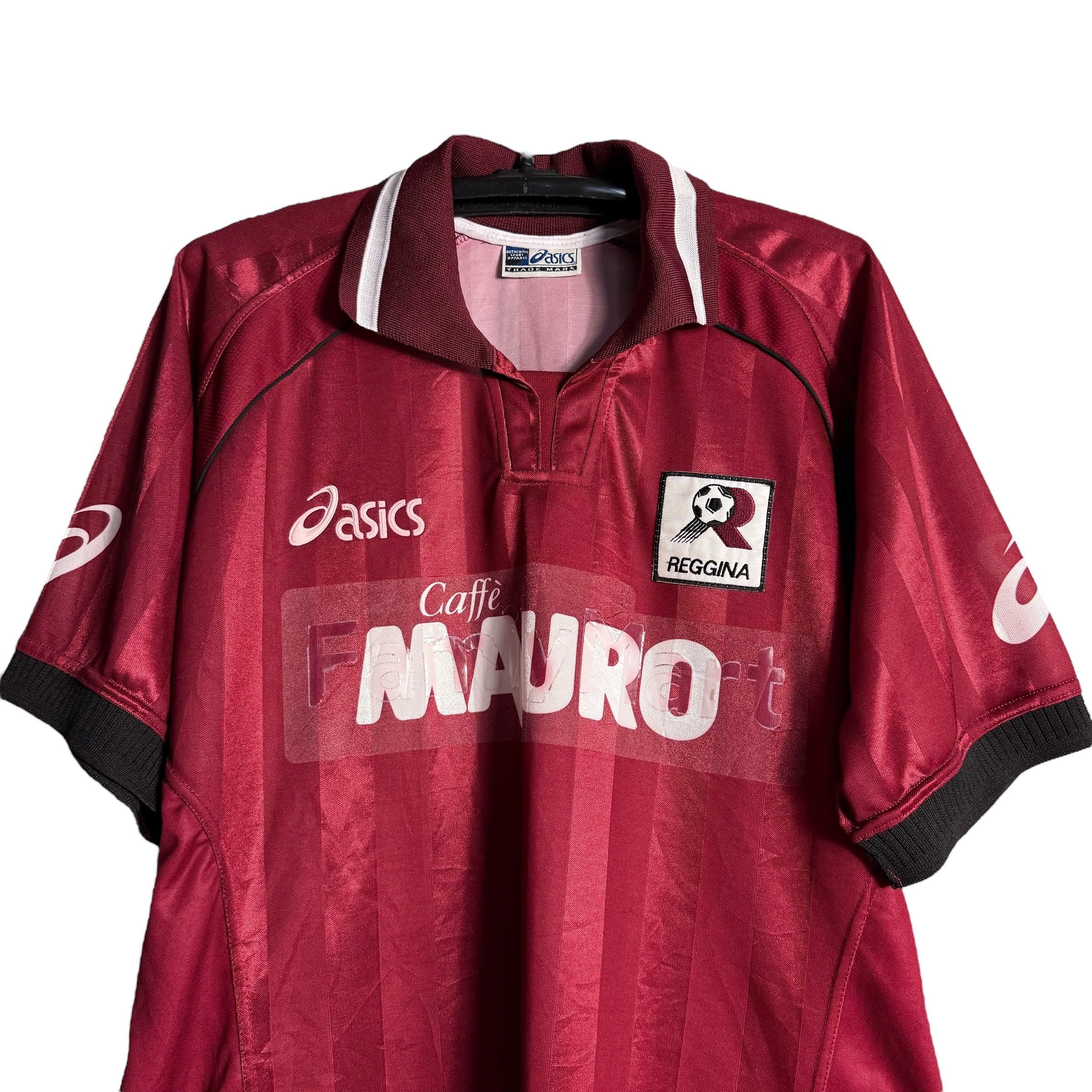 Asics 🔥RARE🔥Vintage AS Reggina Italian Football Team Home Jersey Size US XL / EU 56 / 4 - 2 Thumbnail