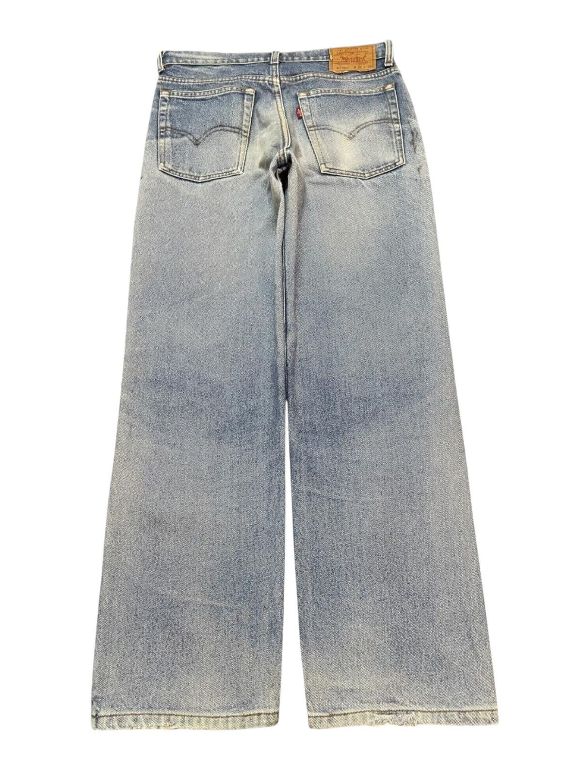 Levi's Vintage 90s Levis 515 Blue Faded Wash Distress Relaxed Fits Size US 32 / EU 48 - 2 Thumbnail