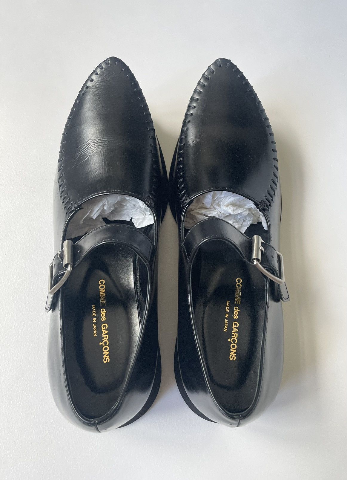 Comme des Garcons ‘Mary Jane’ Buckle Black Creepers Size US 8 / IT 38 - 7 Thumbnail