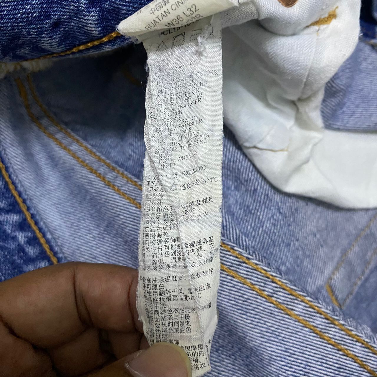 Levi's 💥Best Offer💥Vintage Levis 501 Wokers Distressed Denim Size US 36 / EU 52 - 14 Thumbnail