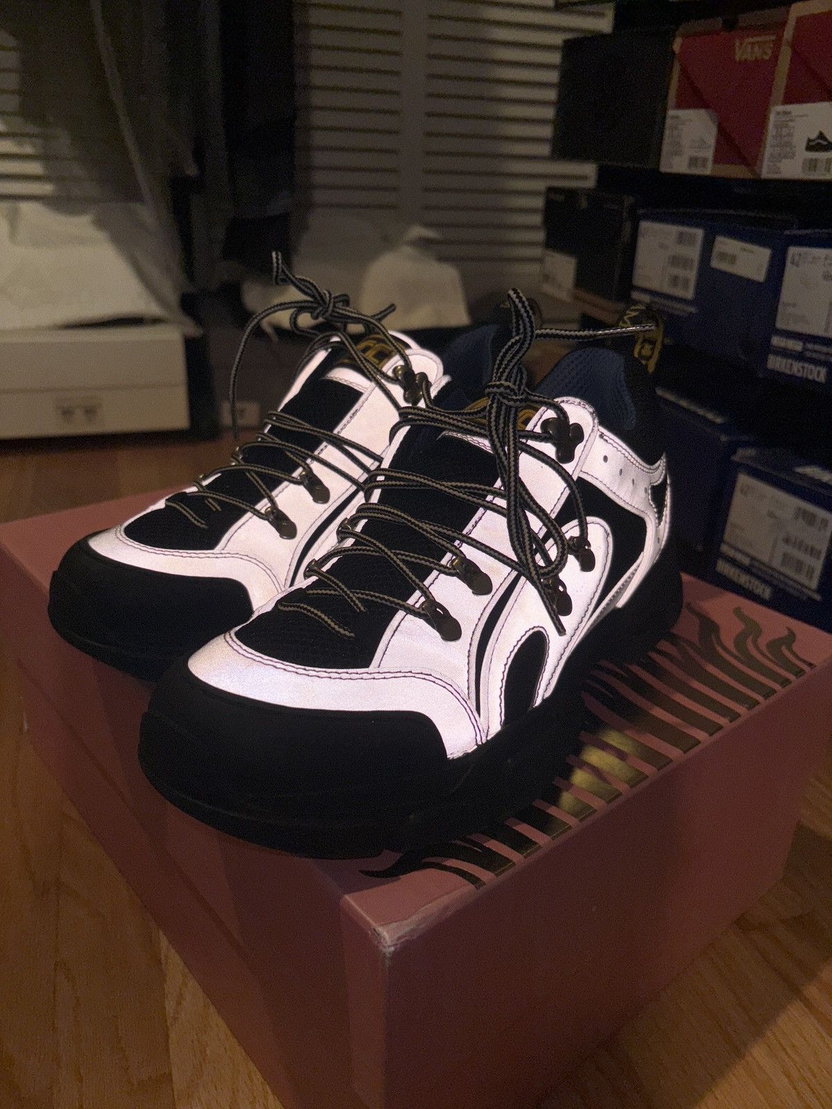 Gucci reflective flashtrack size special edition box 2018