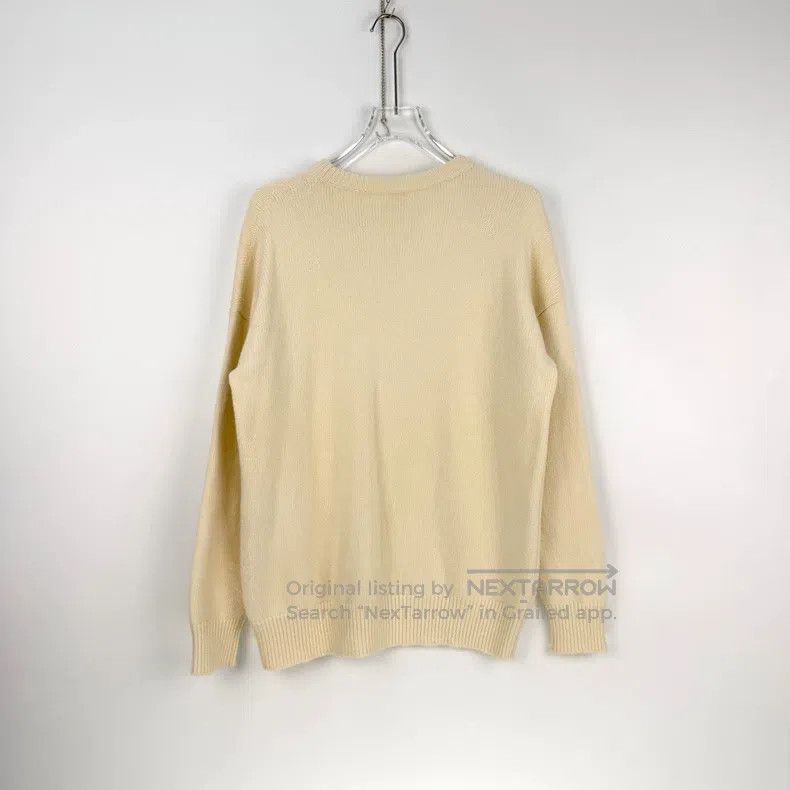 Loewe Loewe Cream-white and green beaded logo wool sweater Size S / US 4 / IT 40 - 4 Thumbnail