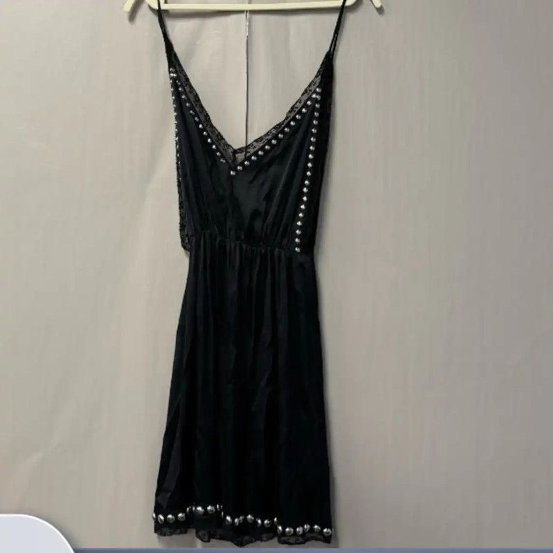Miu Miu Miu Miu Black Cotton Dress Size S 0089 Size S / US 4 / IT 40 - 1 Thumbnail