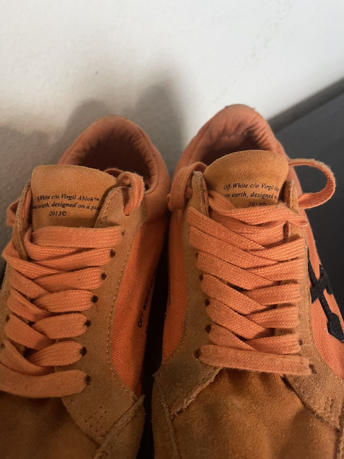 Off-White Off White Vulcanized Low Orange Black Men’s US Size 8 Size US 8 / EU 41 - 4 Thumbnail