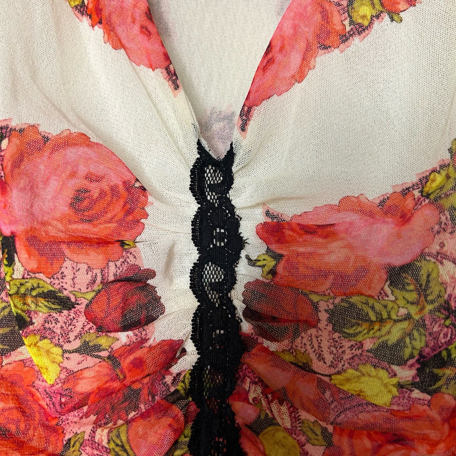 Jean Paul Gaultier Jean Paul Gaultier Top Tank Floral Mesh Art to Wear Size L Size L / US 10 / IT 46 - 8 Thumbnail