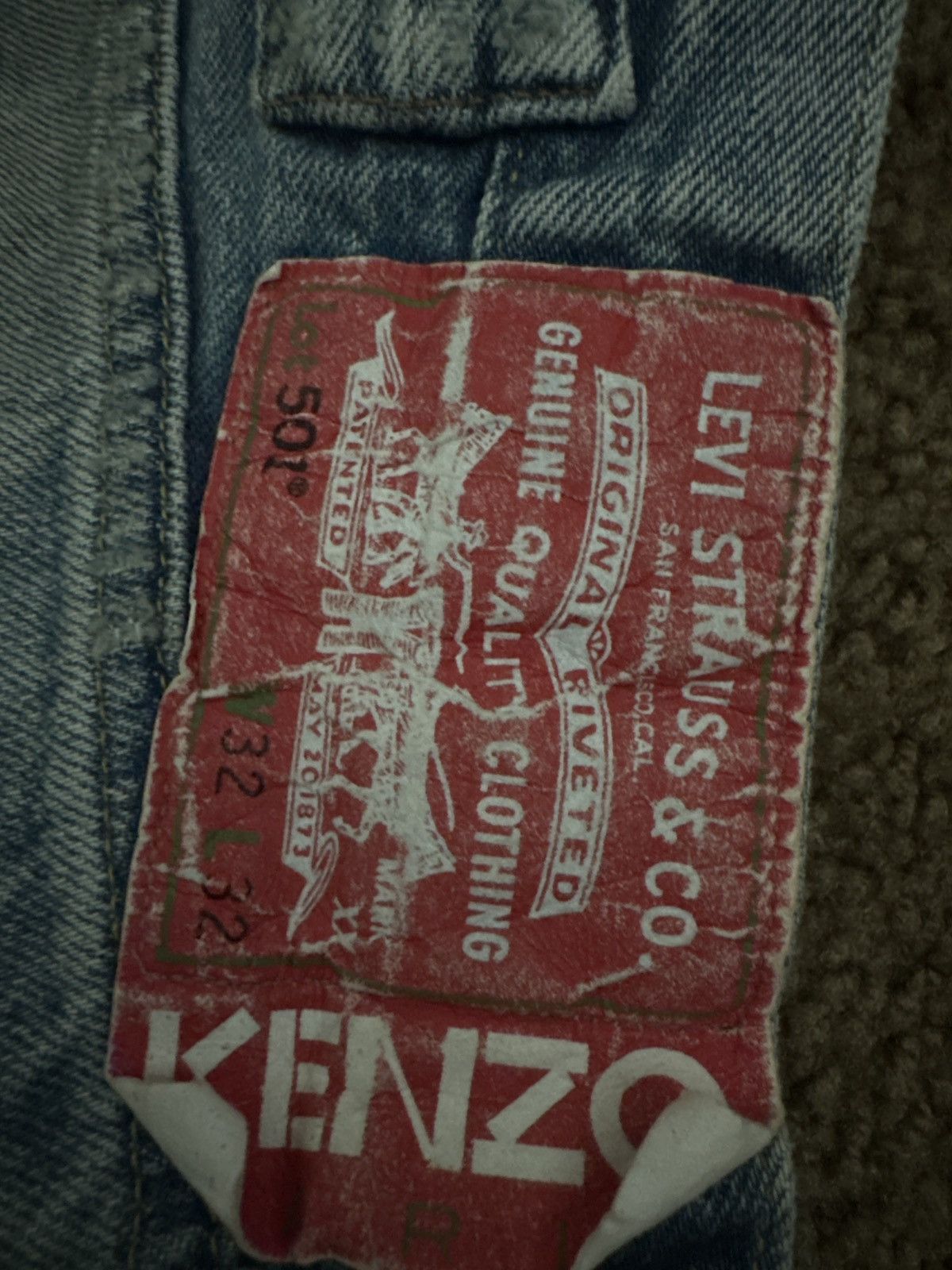 Levi's × Nigo Levi’s x Nigo x Kenzo 501 1933 Distressed Denim Size US 32 / EU 48 - 5 Thumbnail
