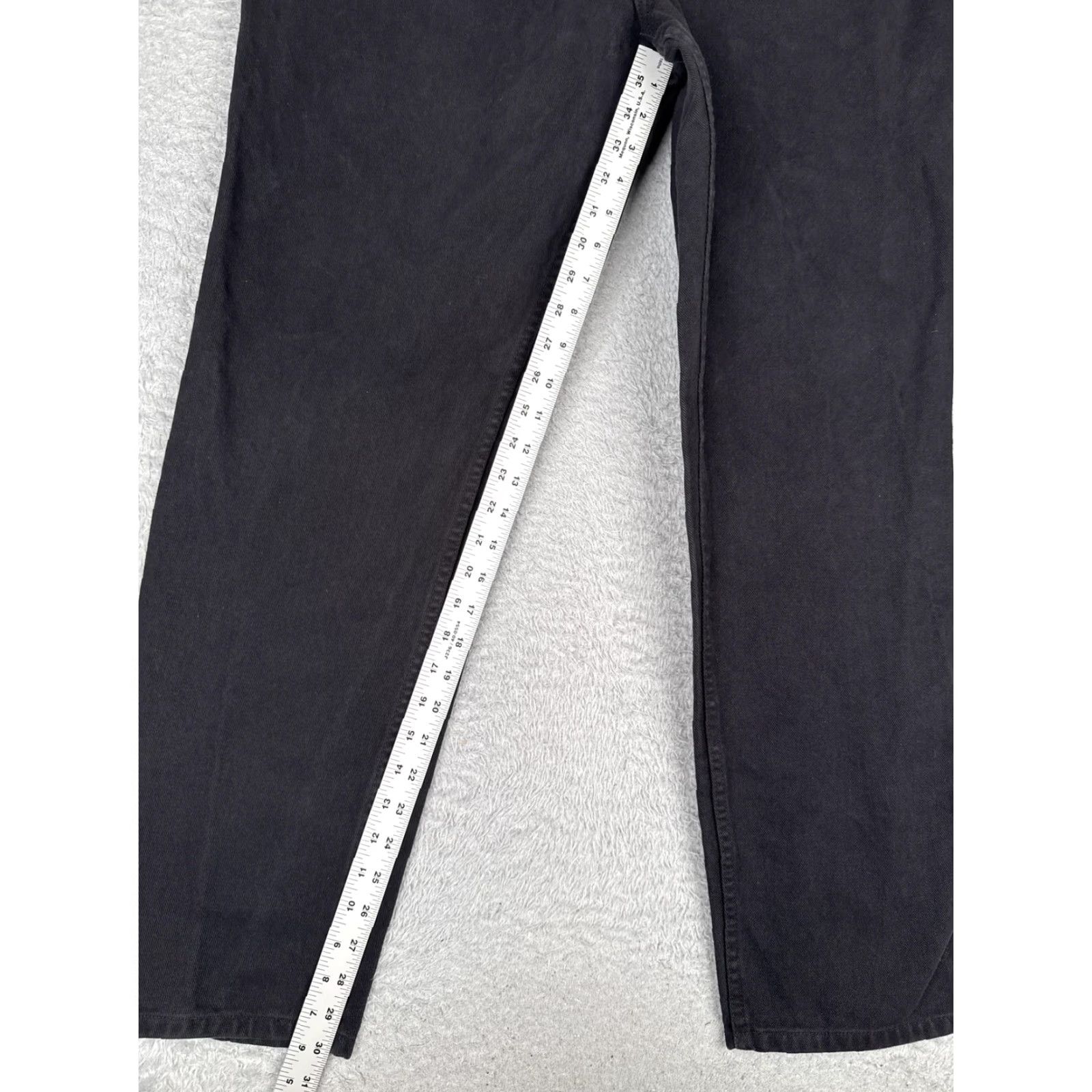 Vintage St. John's Bay Jeans Womens 18 Black Dark Wash High Rise Straight Relaxed 36x31 Size 40" / US 18 - 7 Thumbnail
