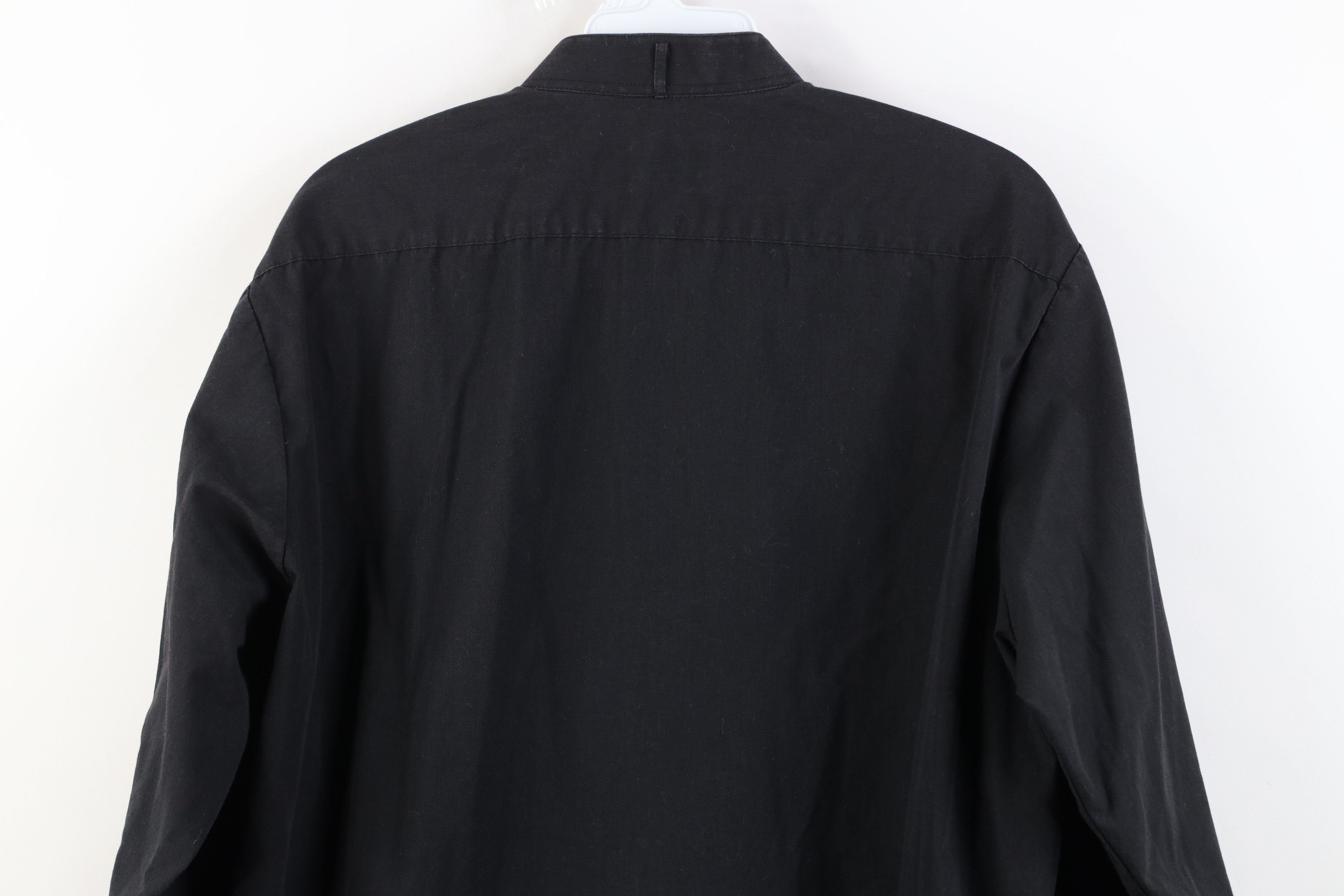 Vintage Vintage 90s Streetwear Formal Tuxedo Button Shirt Black Size US M / EU 48-50 / 2 - 11 Thumbnail