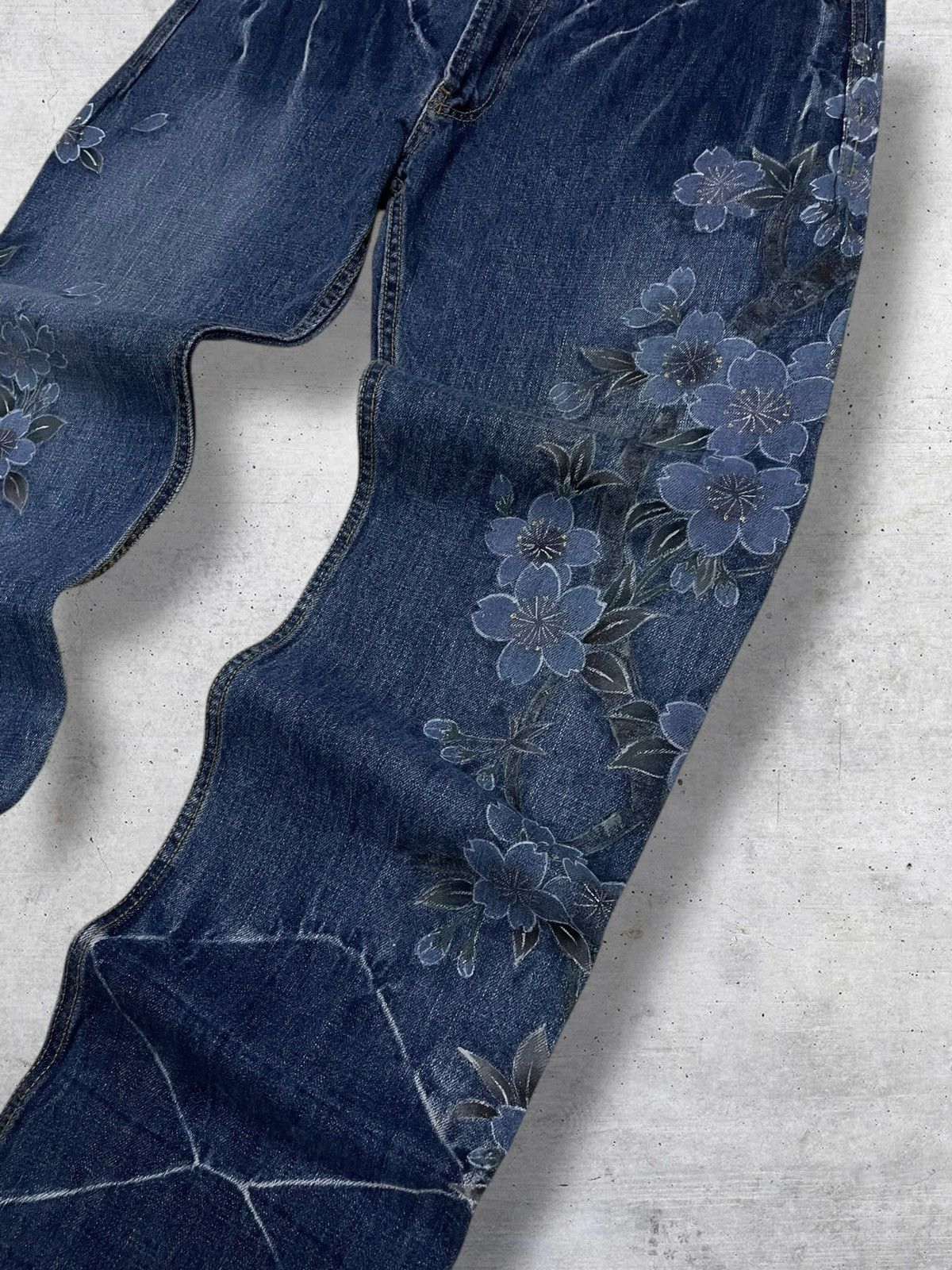 Beauty Beast OG VINTAGE SATANIC FACE FULLPRINT TRADITIONAL JAPAN DENIM Size US 34 / EU 50 - 6 Thumbnail
