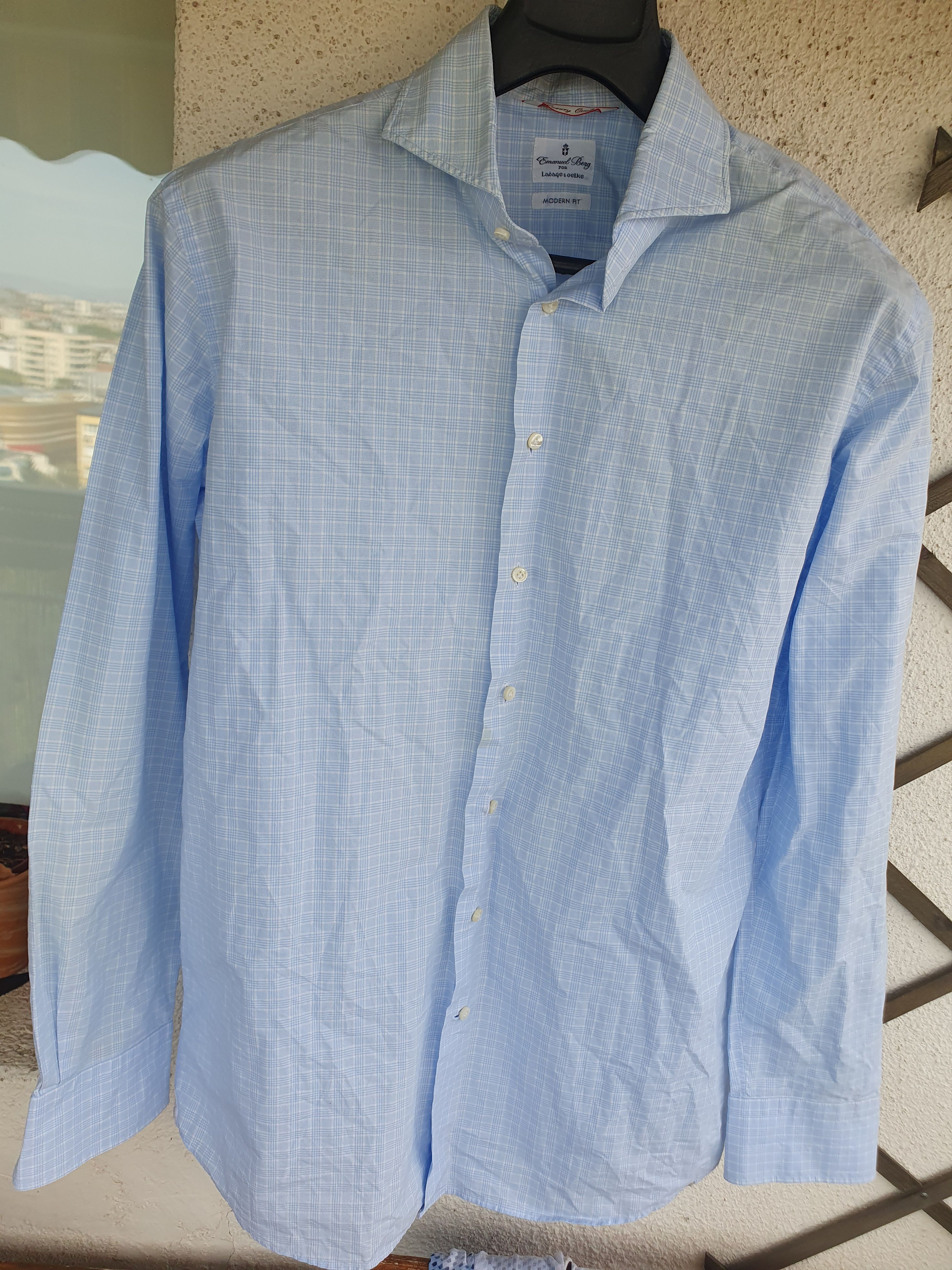 Swagger Emanuel Berg for Ladage & Oelke Dress Shirt sz 42cm/16 1/2 Size US L / EU 52-54 / 3 - 2 Thumbnail