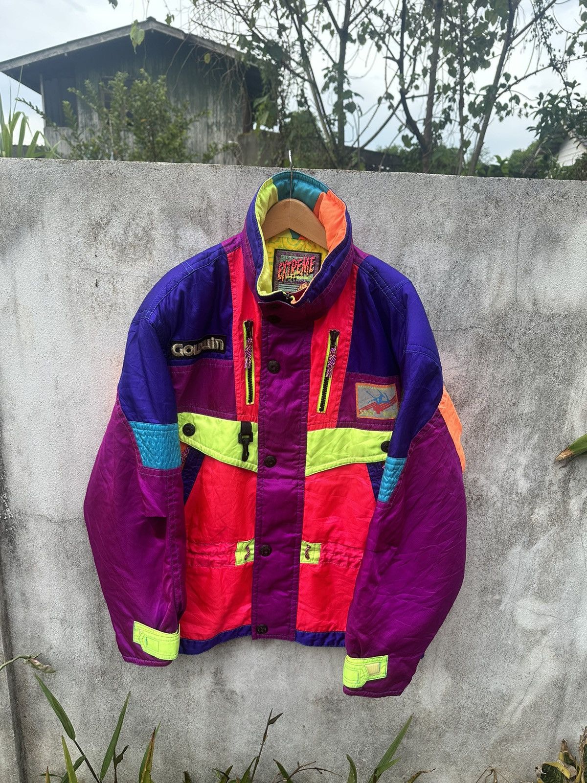 Japanese Brand Extreme line by Golwin multicolor ski jacket Size US L / EU 52-54 / 3 - 4 Thumbnail