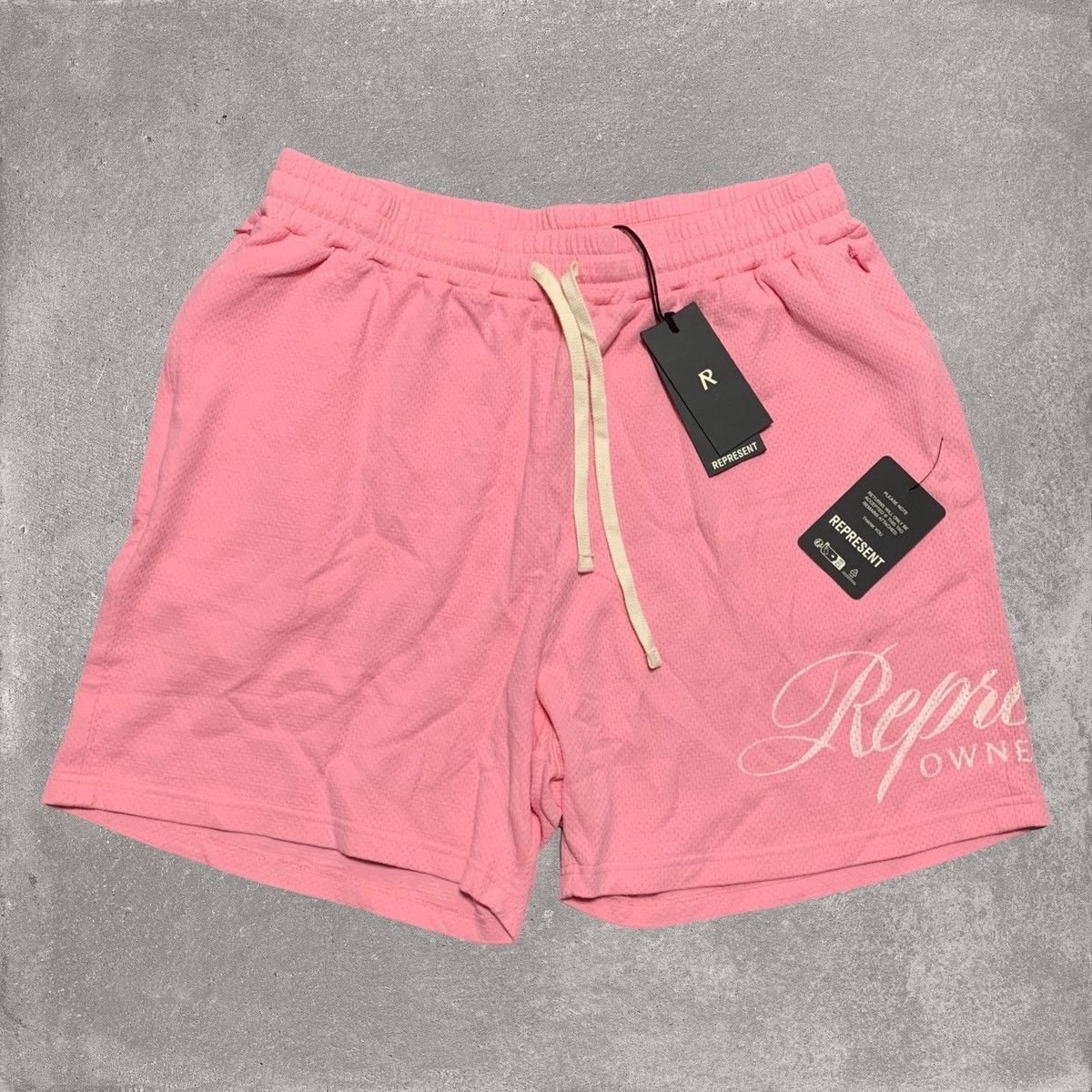 Represent Clo. Represent XXL Shorts Owners Club Script Pink Woven Bottoms Size US 36 / EU 52 - 1 Thumbnail