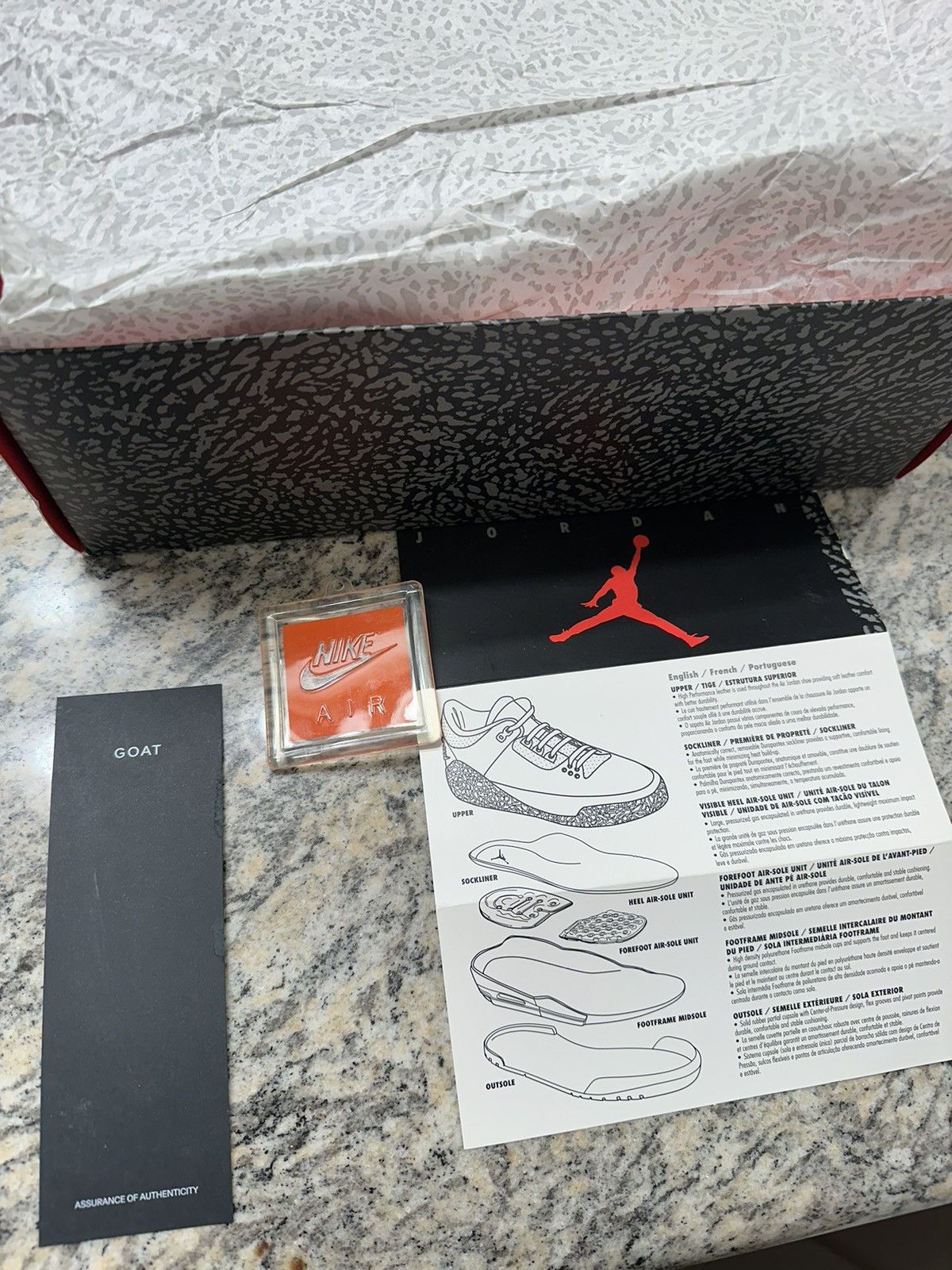 Nike Air jordan white cement 3 NRG free throw line Size US 9.5 / EU 42-43 - 9 Thumbnail