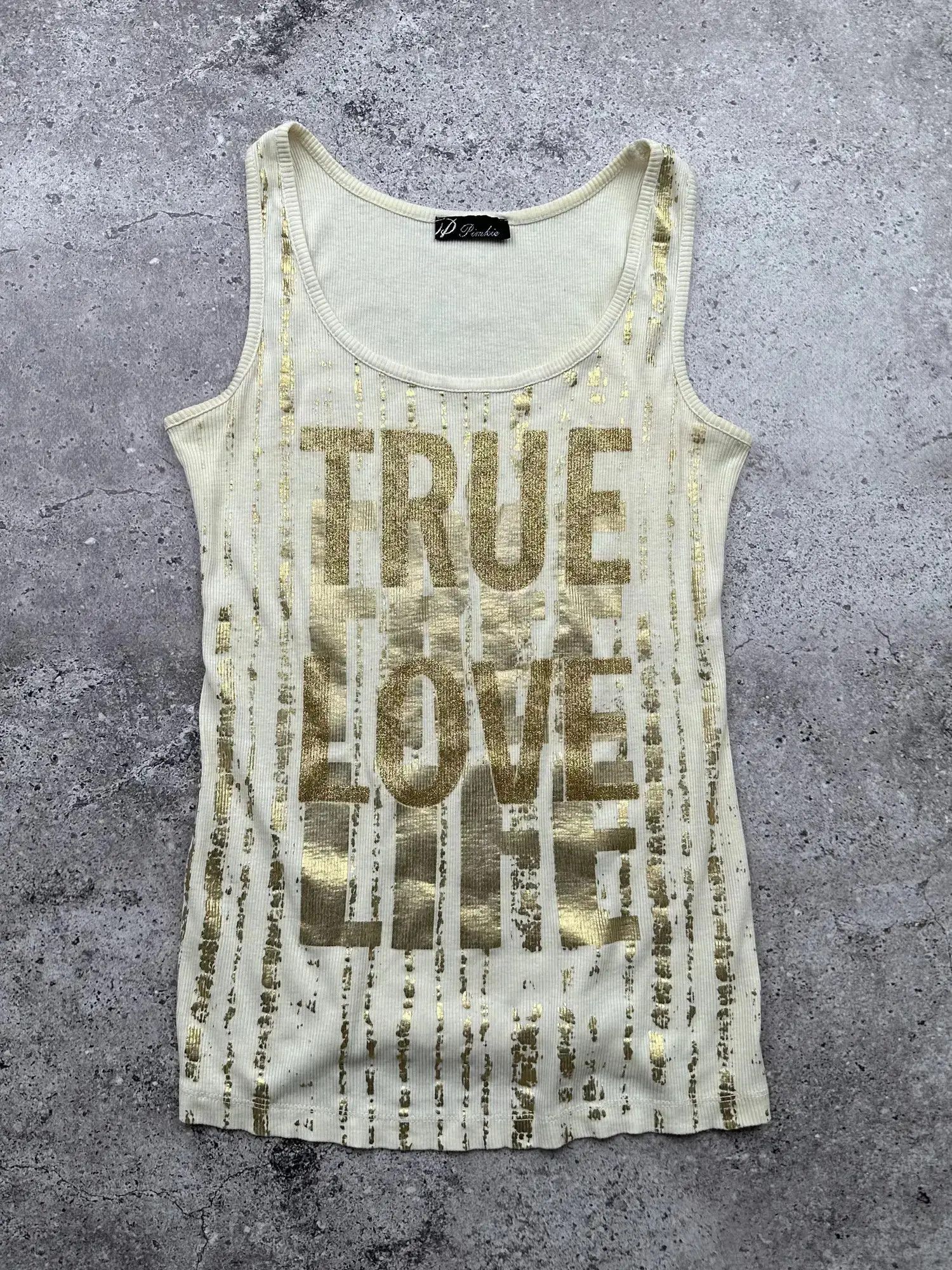Vintage Ribbed Tank Top C424